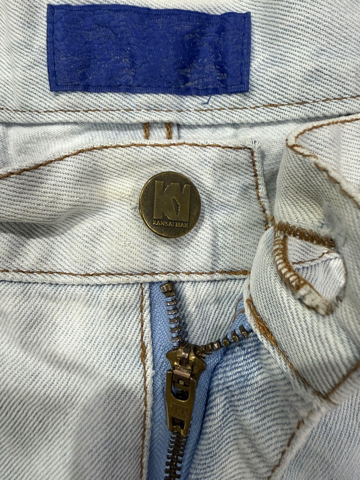 Kansai Yamamoto Vintage kansai man distressed jeans Size US 33 - 7 Thumbnail