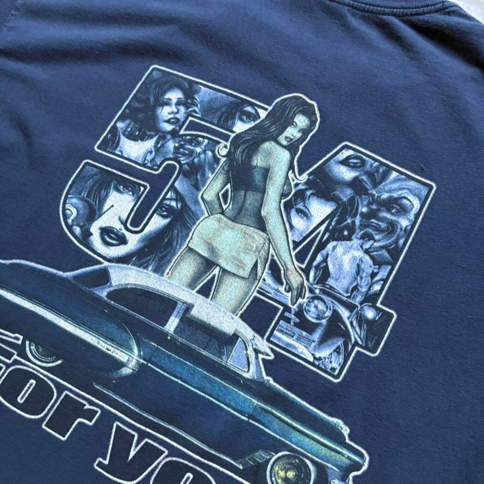 Gildan Vintage 2000s car t shirt Size US XL / EU 56 / 4 - 3 Thumbnail