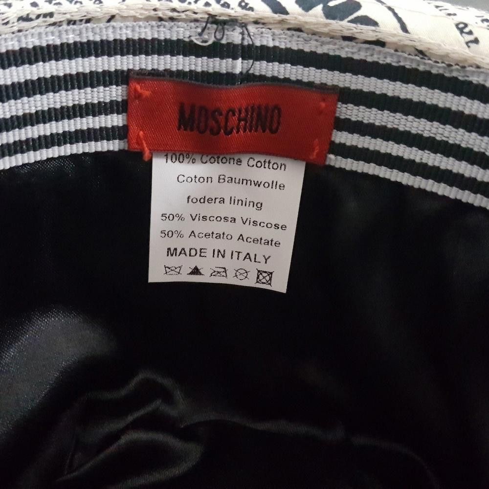 Moschino White Black Newspaper Moschino Rare Fedora Size ONE SIZE - 4 Thumbnail