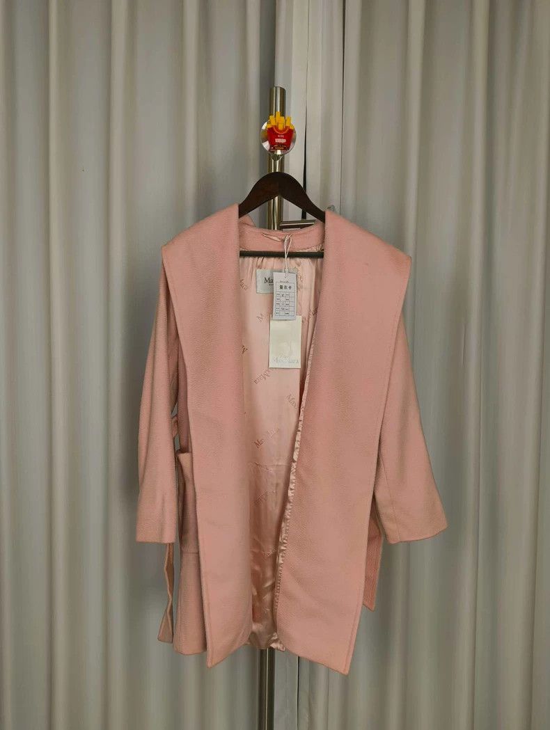 MaxMara Rialto Pink Camel Hair Coat -dmc