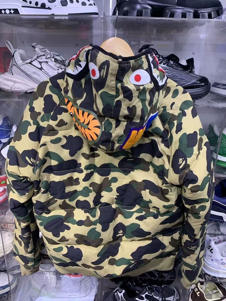 Bape Bape Bape Camouflage Shark Puffer Jacket for Skiing-2507 Size US M / EU 48-50 / 2 - 2 Thumbnail