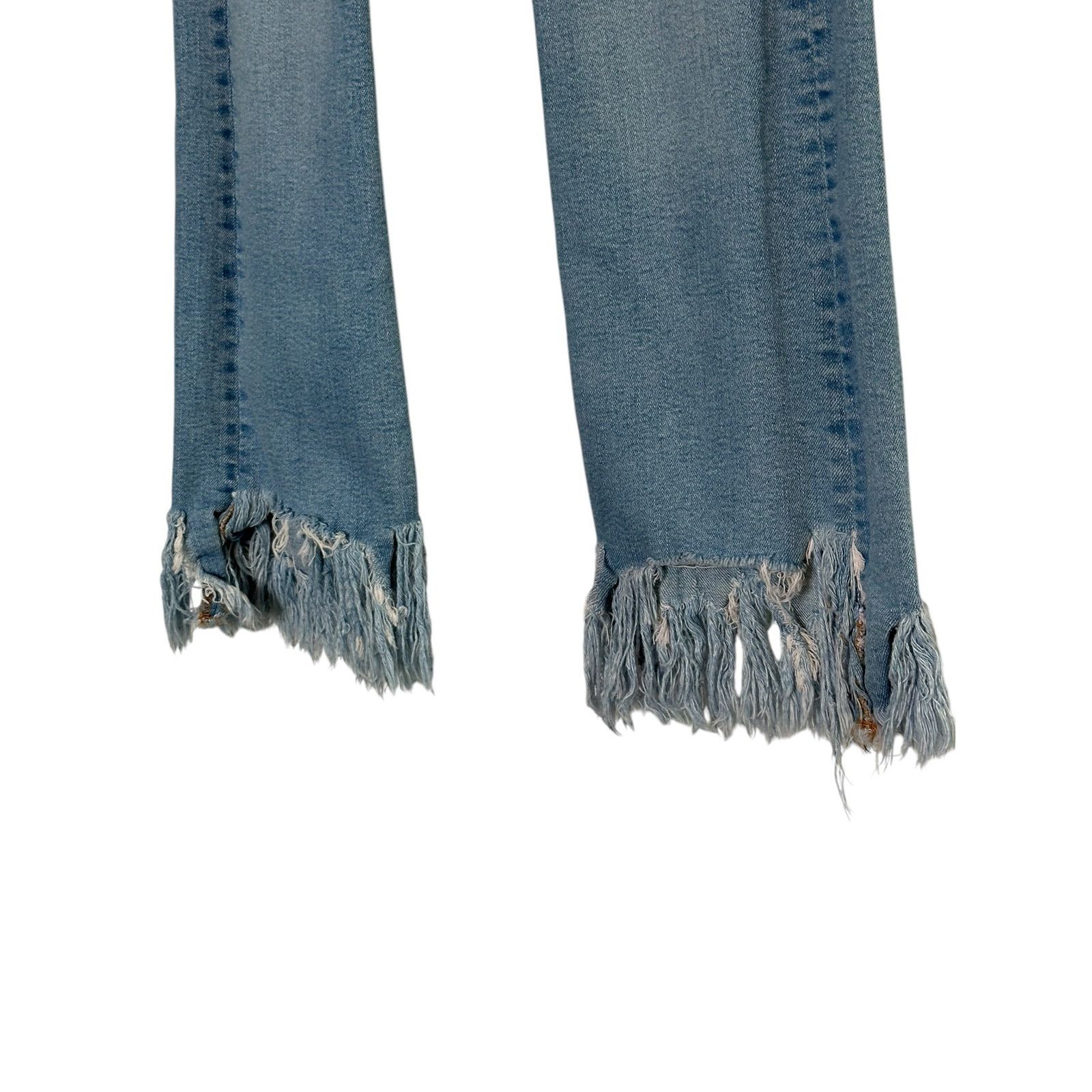 Zara Zara Blue Frayed Hem Jeans size 2 Size 26" / US 2 / IT 38 - 7 Thumbnail