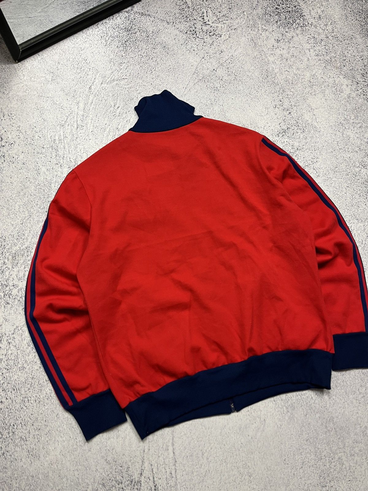 Adidas Vintage 90's Adidas Retro YUGOSLAVIA Red Zip Track Jacket Size US M / EU 48-50 / 2 - 18 Thumbnail
