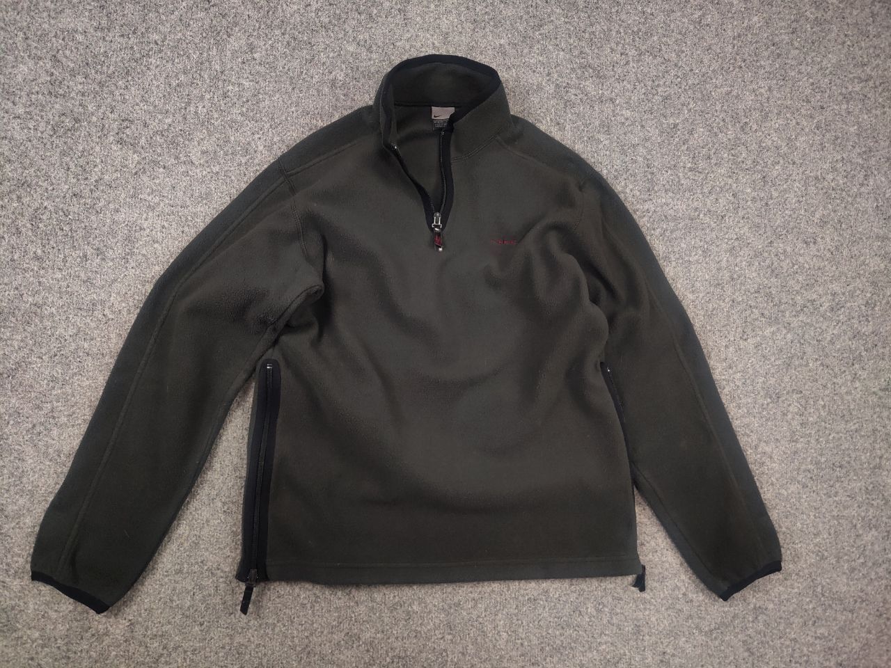 Nike Vintage Nike ninja Spell Out Logo 1/4 Zip Fleece Pullover Size US S / EU 44-46 / 1 - 7 Thumbnail