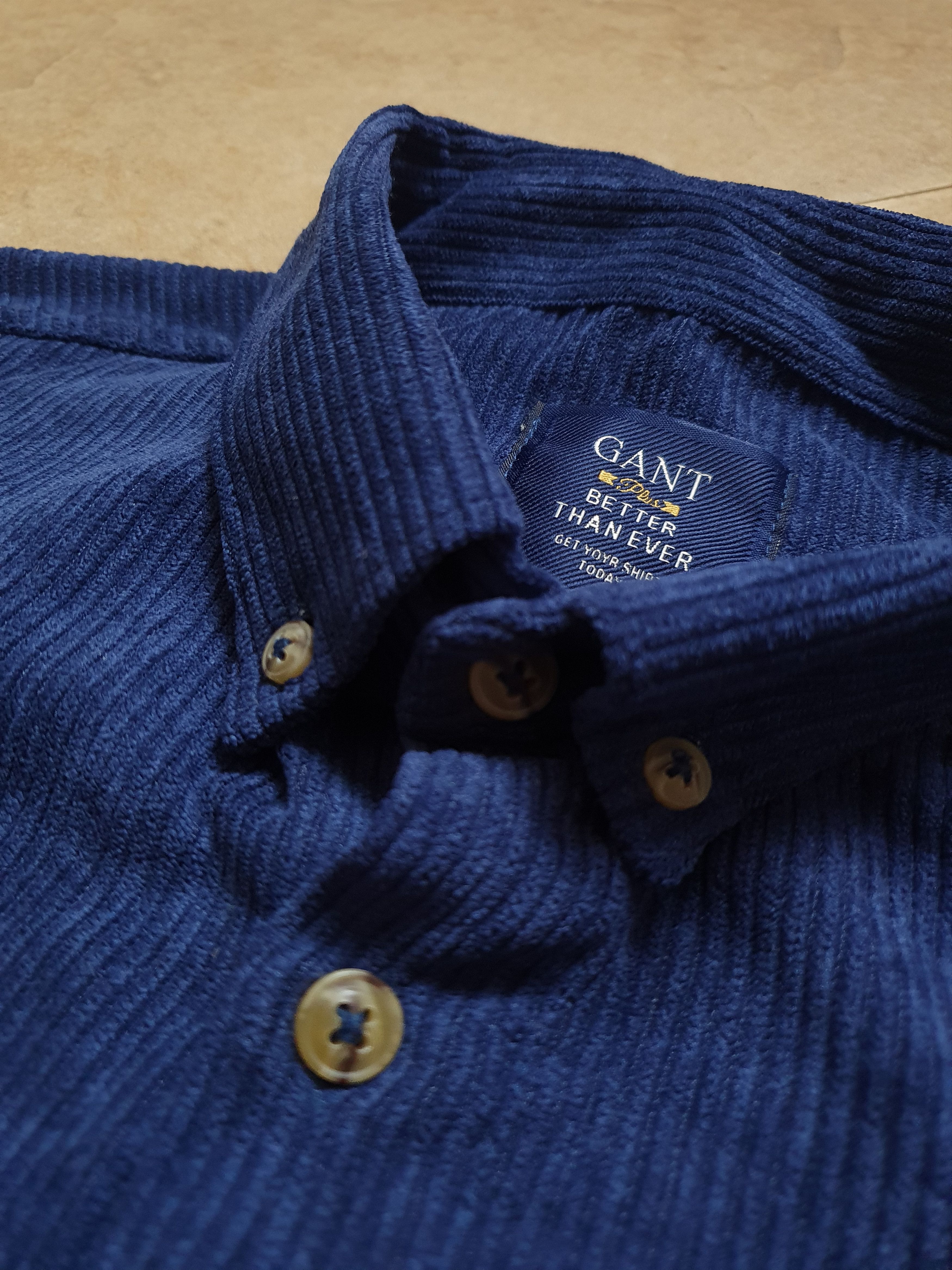Gant Velvet shirt Vintage GANT Size L blue Size US XL / EU 56 / 4 - 10 Thumbnail