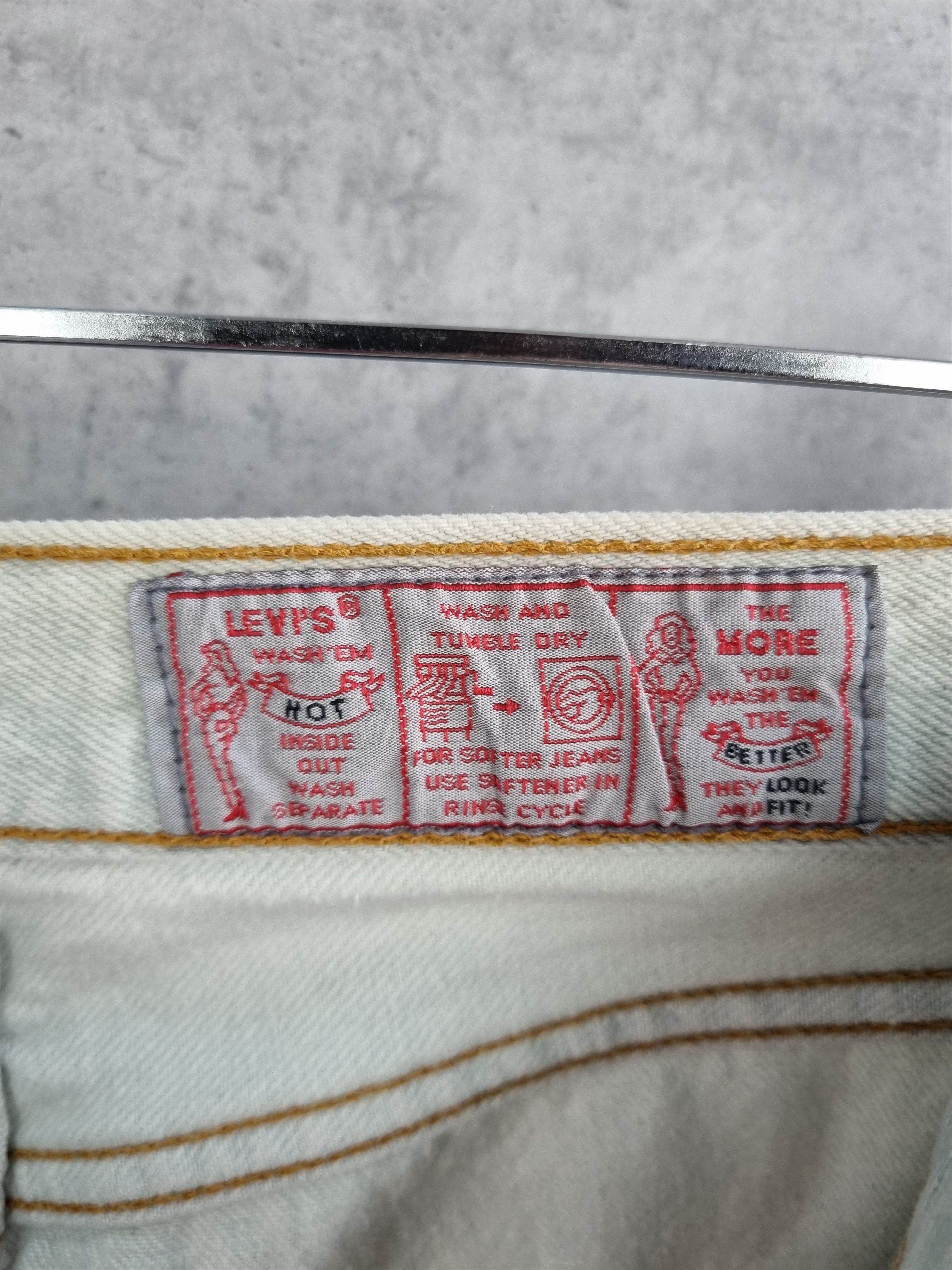 Levi's × Levi's Vintage Clothing 90s Levis France Made Cool Faded Unique Denim Jeans Size US 31 - 9 Thumbnail