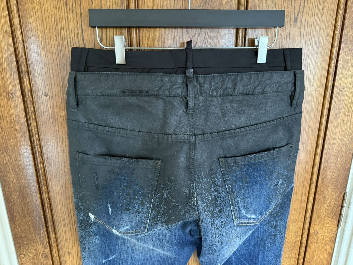 Dsquared2 SS16 Dsquared2 denim suit pant jeans distressed waxed paint Size US 34 / EU 50 - 16 Thumbnail