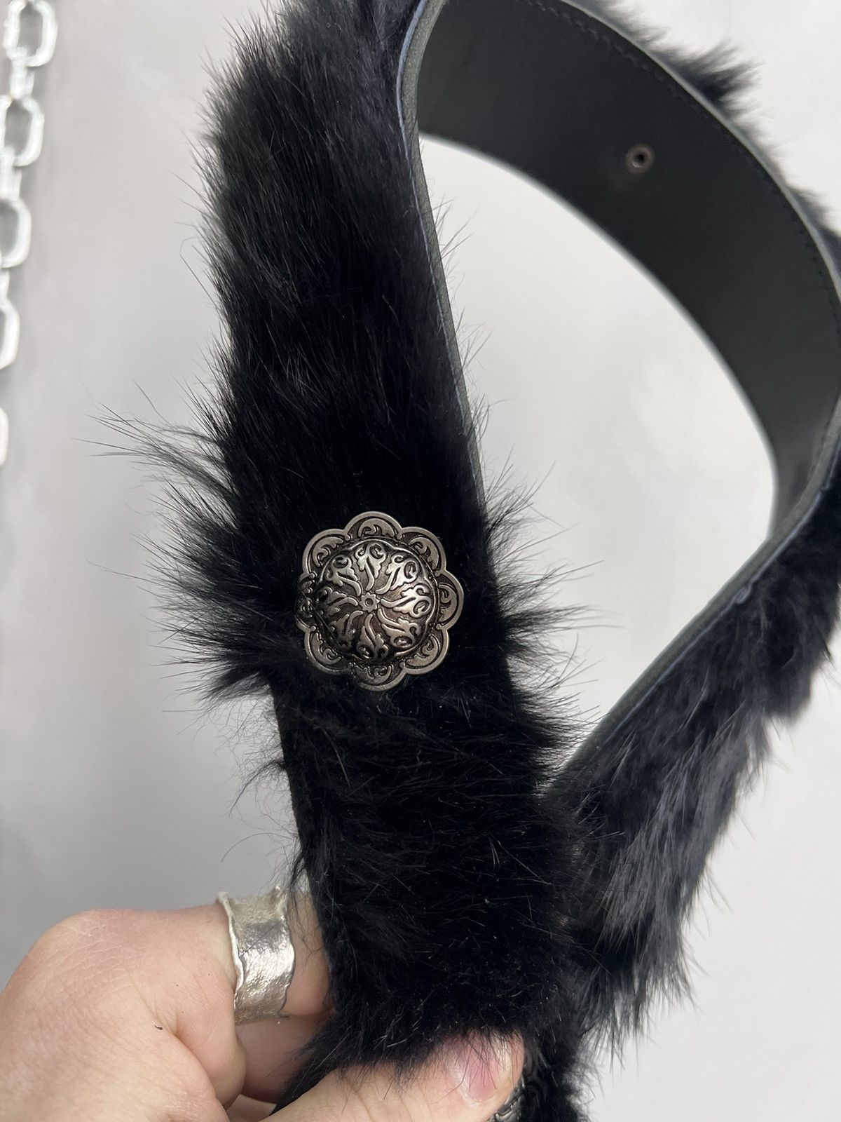 Hysteric Glamour × If Six Was Nine × Le Grande Bleu (L.G.B.) FUR BELT Yohii Yamamoto Junya •Watanabe Playboi Carti Style Size ONE SIZE - 10 Thumbnail