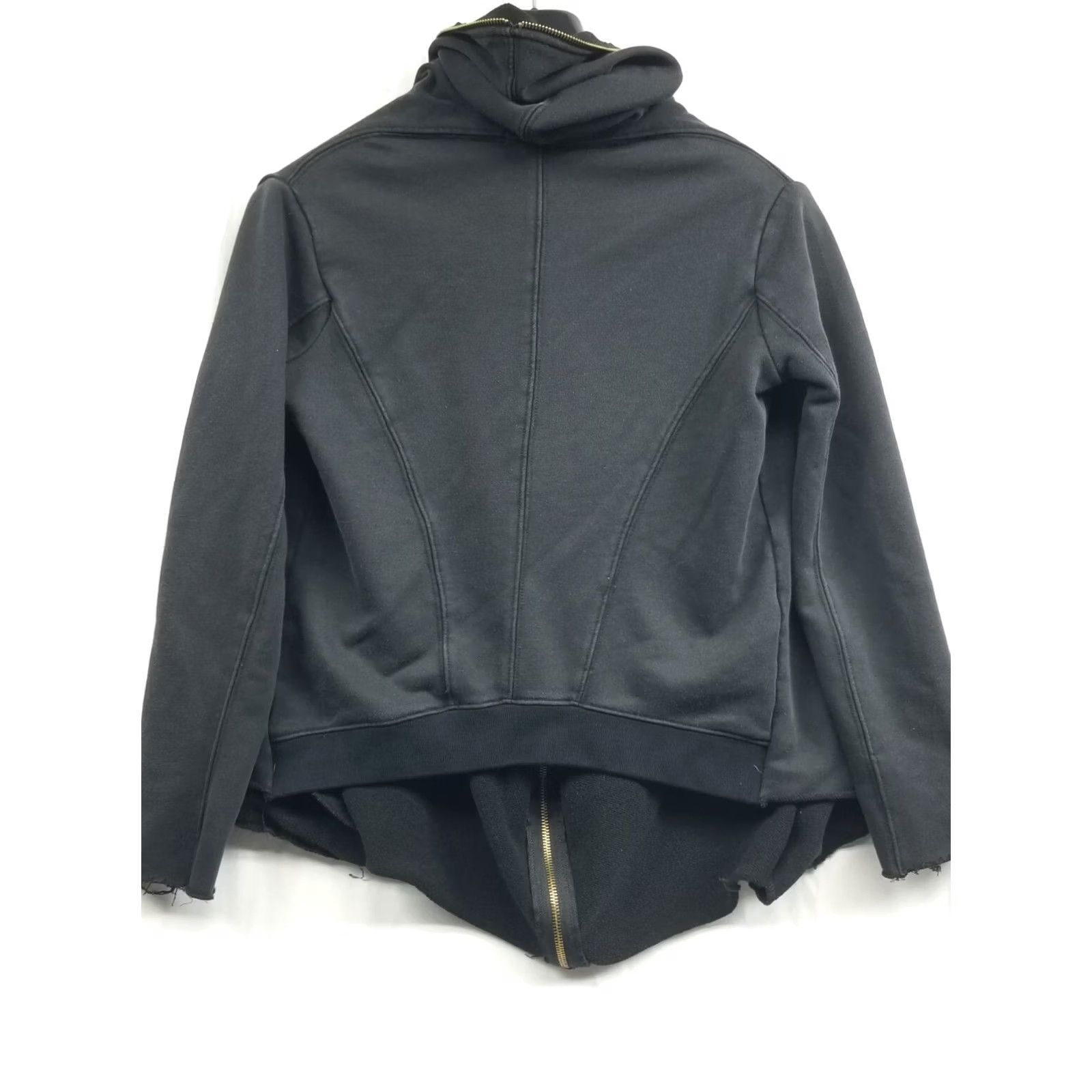 Vintage Comme USA Hooded Full Zip Sweatshirt Black Size Small Raw Hem Size US S / EU 44-46 / 1 - 2 Thumbnail