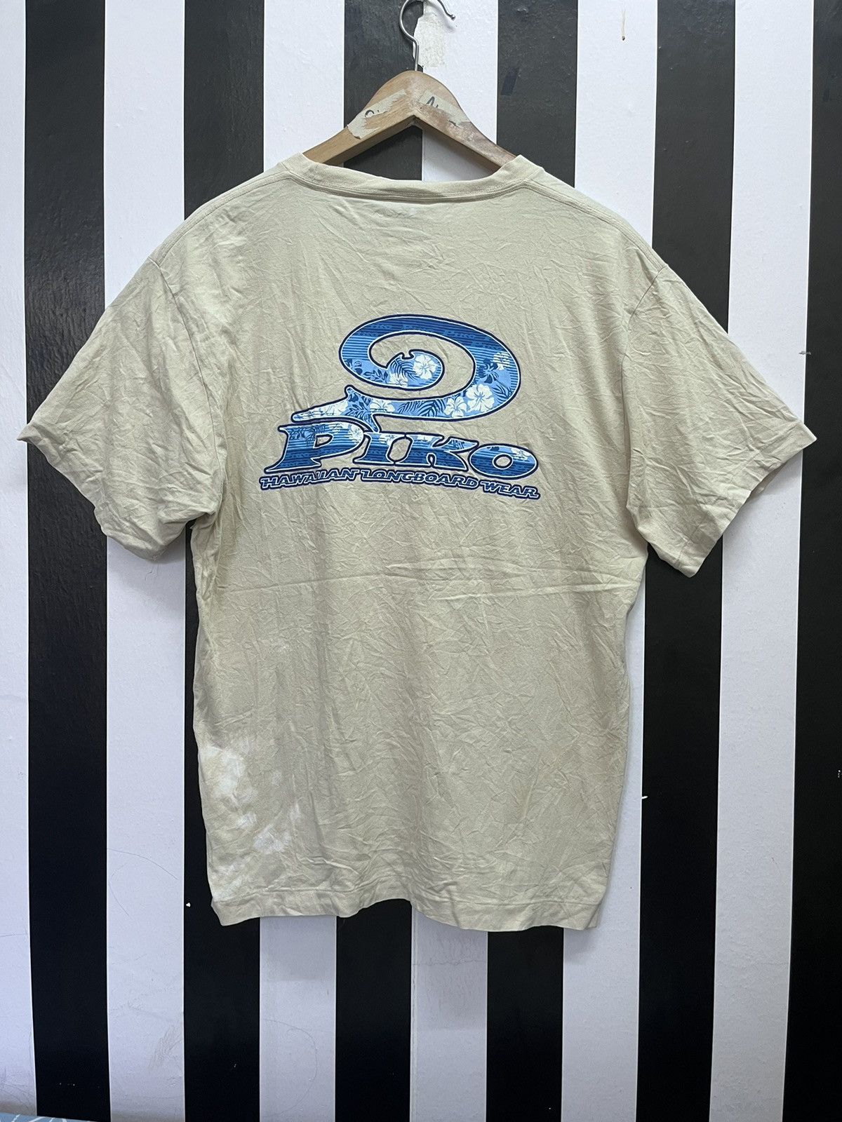 Japanese Brand × Vintage 90’s PIKO RARE SURF HAWAIIAN LONGBOARD WEAR TEE Y2K Size US L / EU 52-54 / 3 - 1 Thumbnail