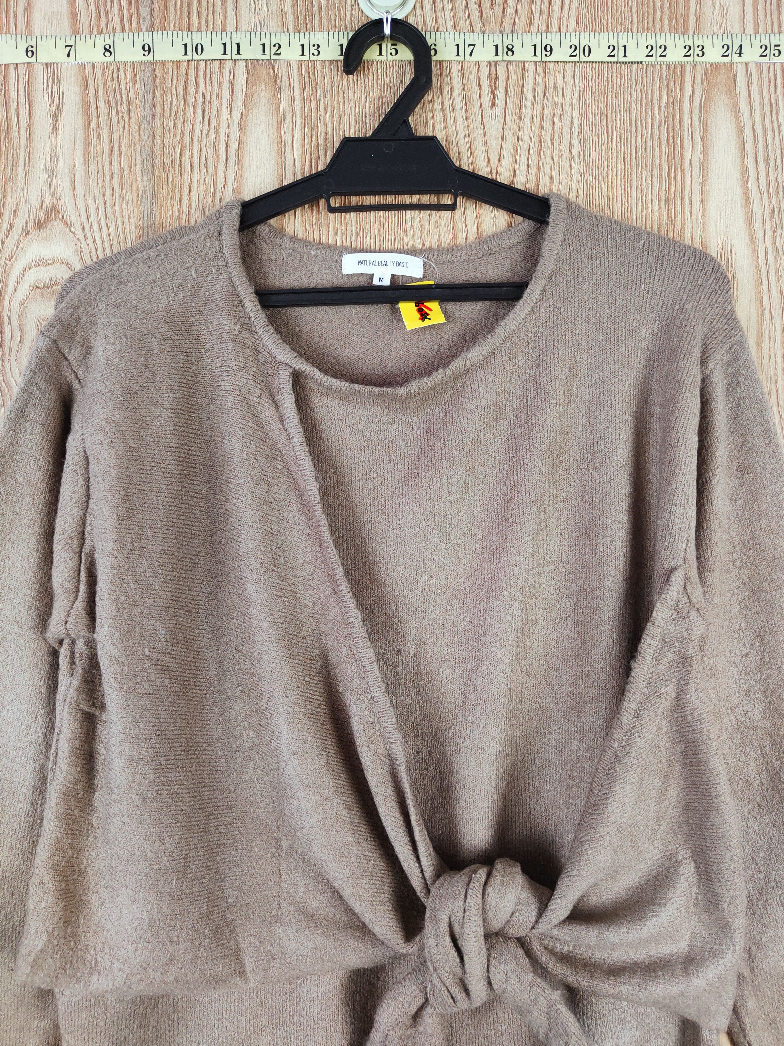 Homespun Knitwear × Japanese Brand × Vintage Natural Beauty Basic Brown Knitwear Sweatshirts #W363 Size M / US 6-8 / IT 42-44 - 2 Thumbnail