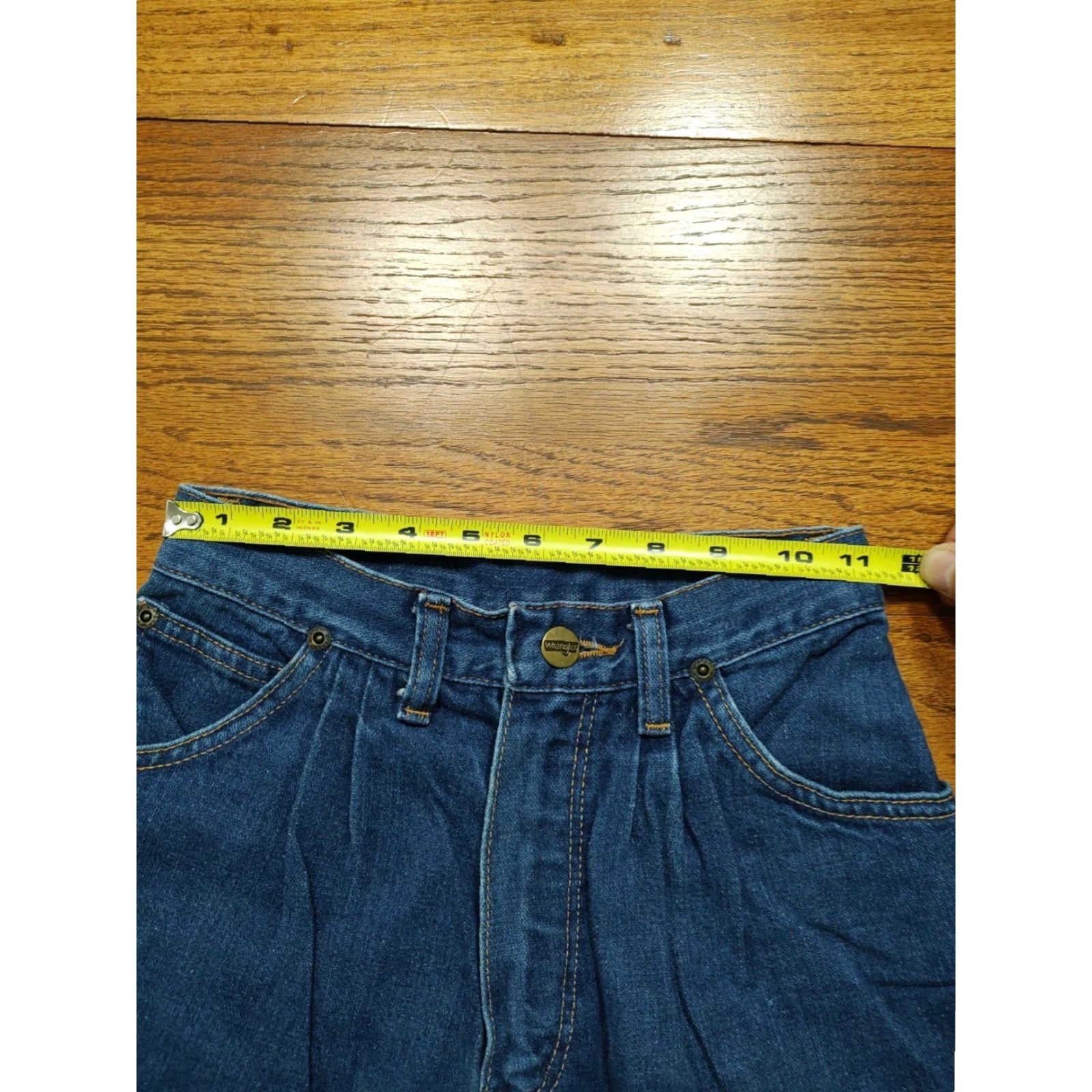 Wrangler VINTAGE Wrangler Denim Jeans Women Fits W22 X L32 Made In USA Blue Wrangler Jeans Slim 5-Pocket Denim Medium Wash 100% Cotton Womens Cowboy 80s USA Size 40" / US 18 - 7 Thumbnail