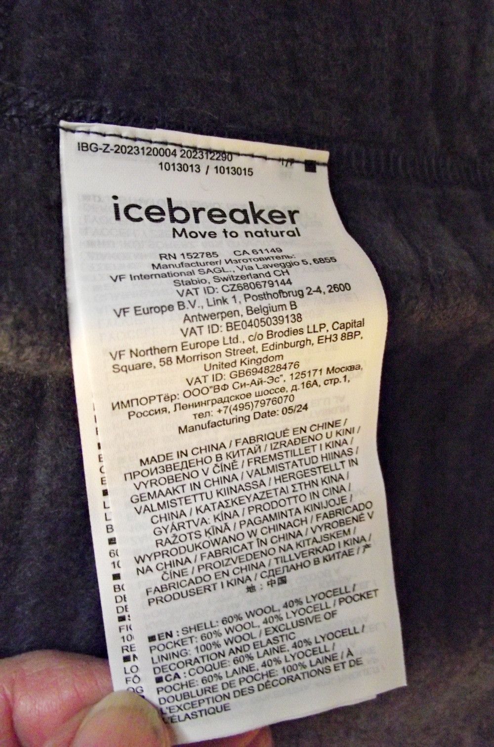 Icebreaker Icebreaker 400 RealFleece Descender Long Sleeve Jacket Size US L / EU 52-54 / 3 - 8 Thumbnail