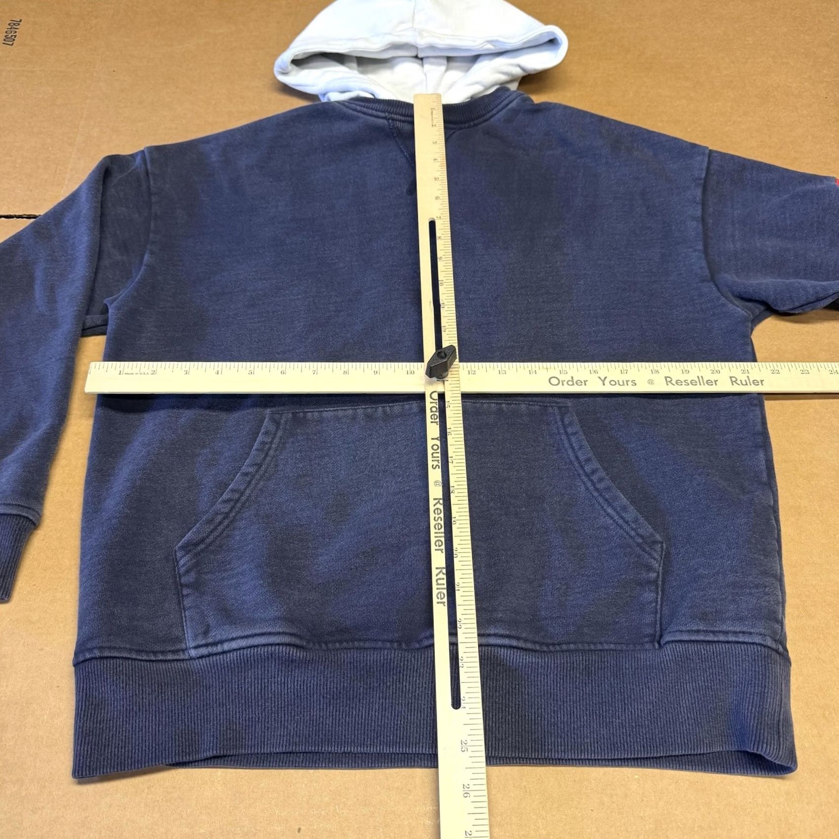 Kith KITH Hoodie Mens XS Blue Pullover Fleece Kangaroo Pocket Logo Patch Sleeve Patch Size US XS / EU 42 / 0 - 5 Thumbnail