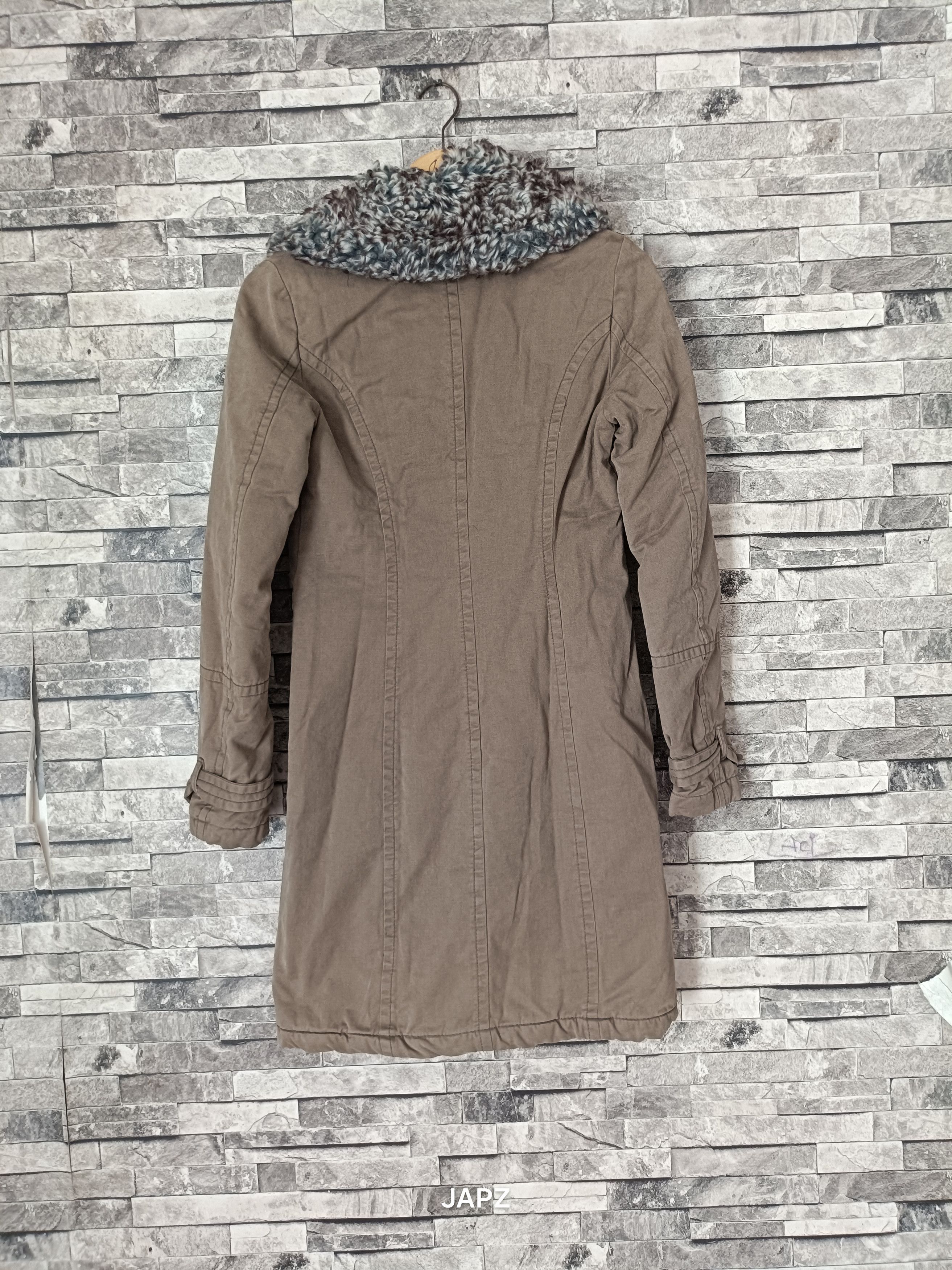 Benetton Vintage Benetton utility faux fur Y2K coat Size XS / US 0-2 / IT 36-38 - 4 Thumbnail