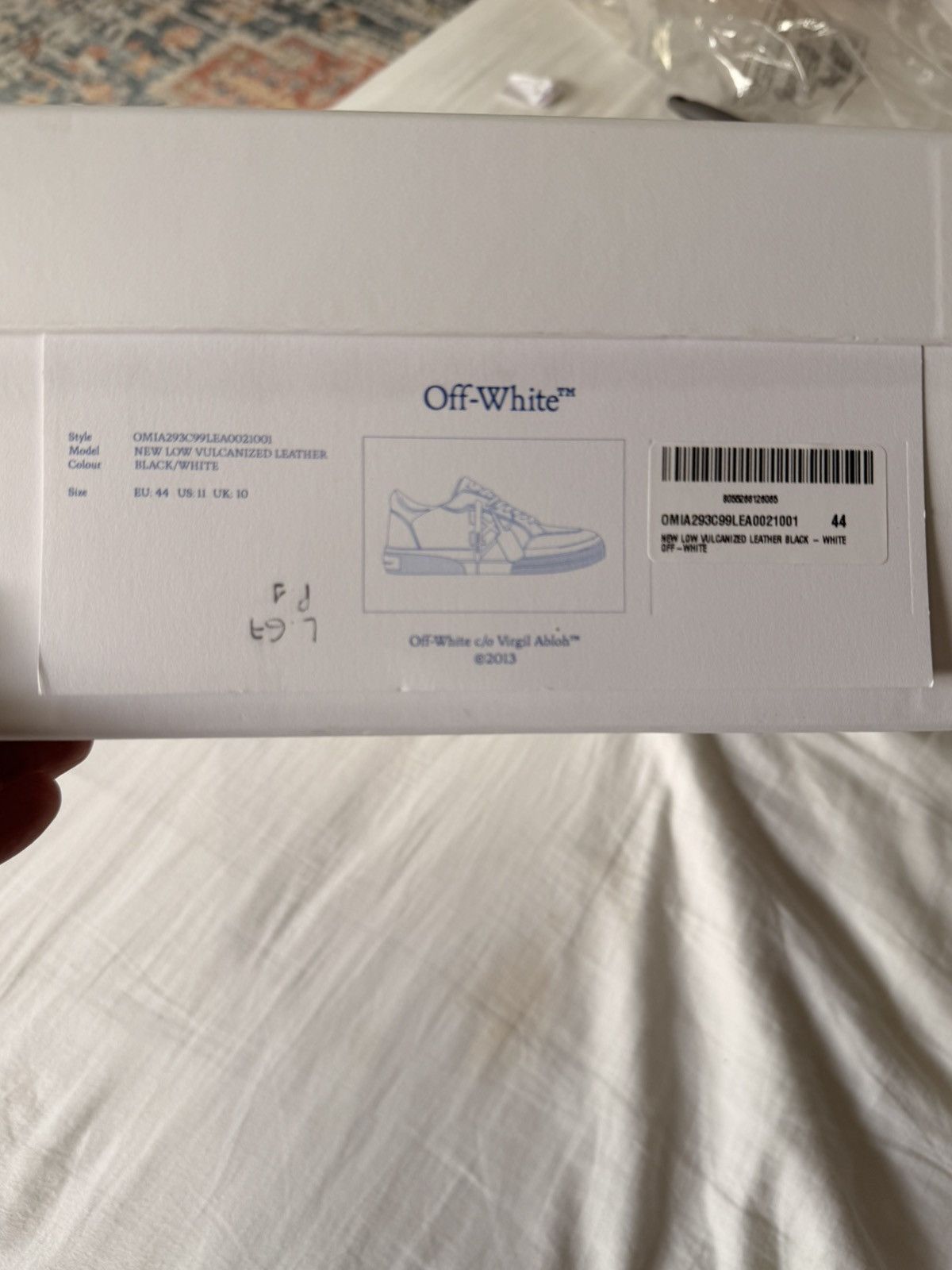 Off-White Off-White New Low Vulcanized Sneaker Size US 11 / EU 44 - 8 Thumbnail