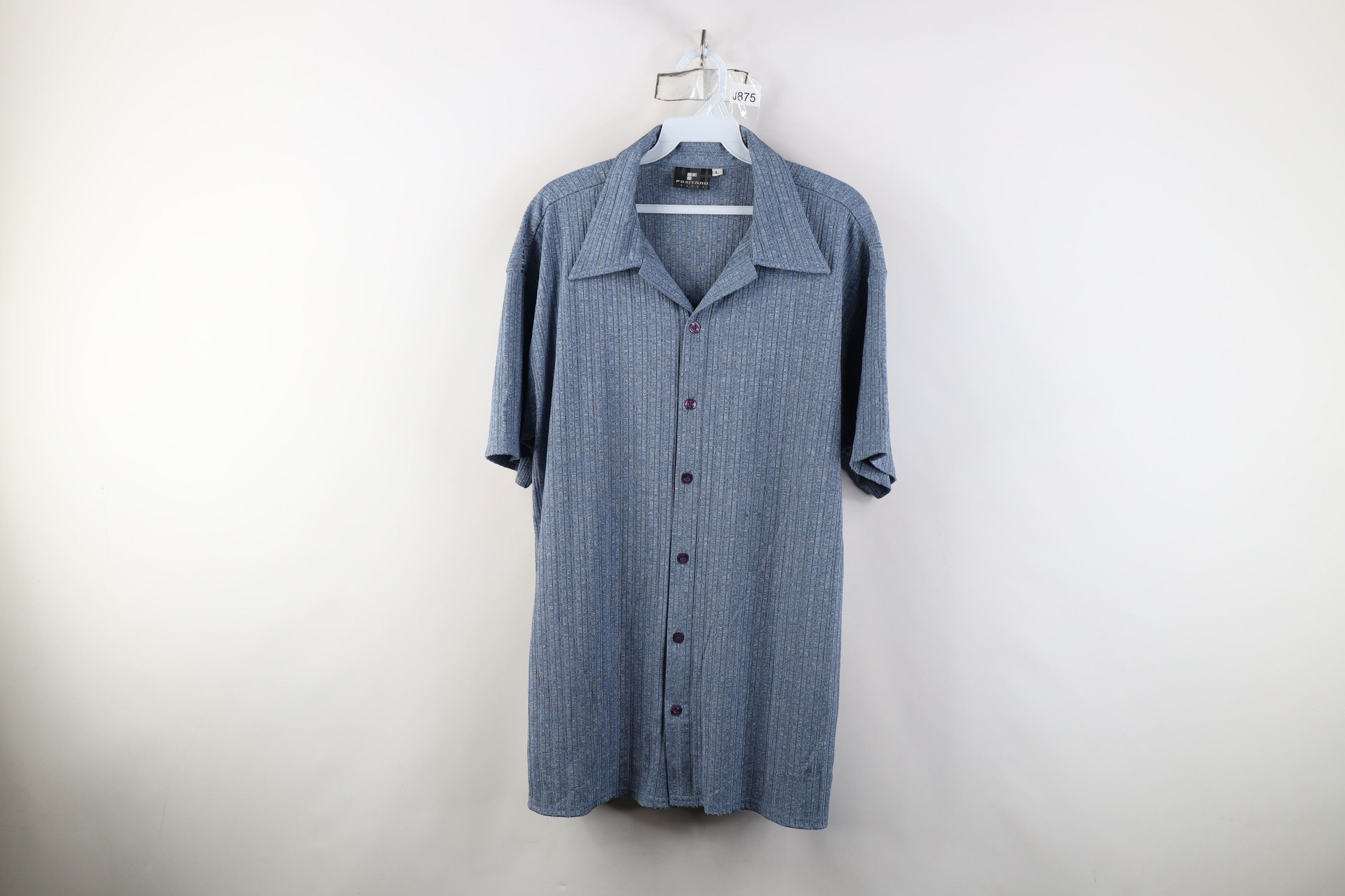Vintage Vintage 90s Streetwear Dance Short Sleeve Button Shirt USA Size US L / EU 52-54 / 3 - 1 Thumbnail