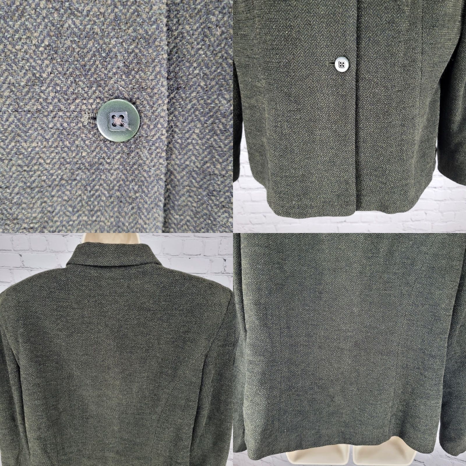 Vintage VINTAGE Field Manor Modern Classics Green Wool Blend Buttoned Jacket USA Made Size 14 Size XL / US 12-14 / IT 48-50 - 8 Thumbnail