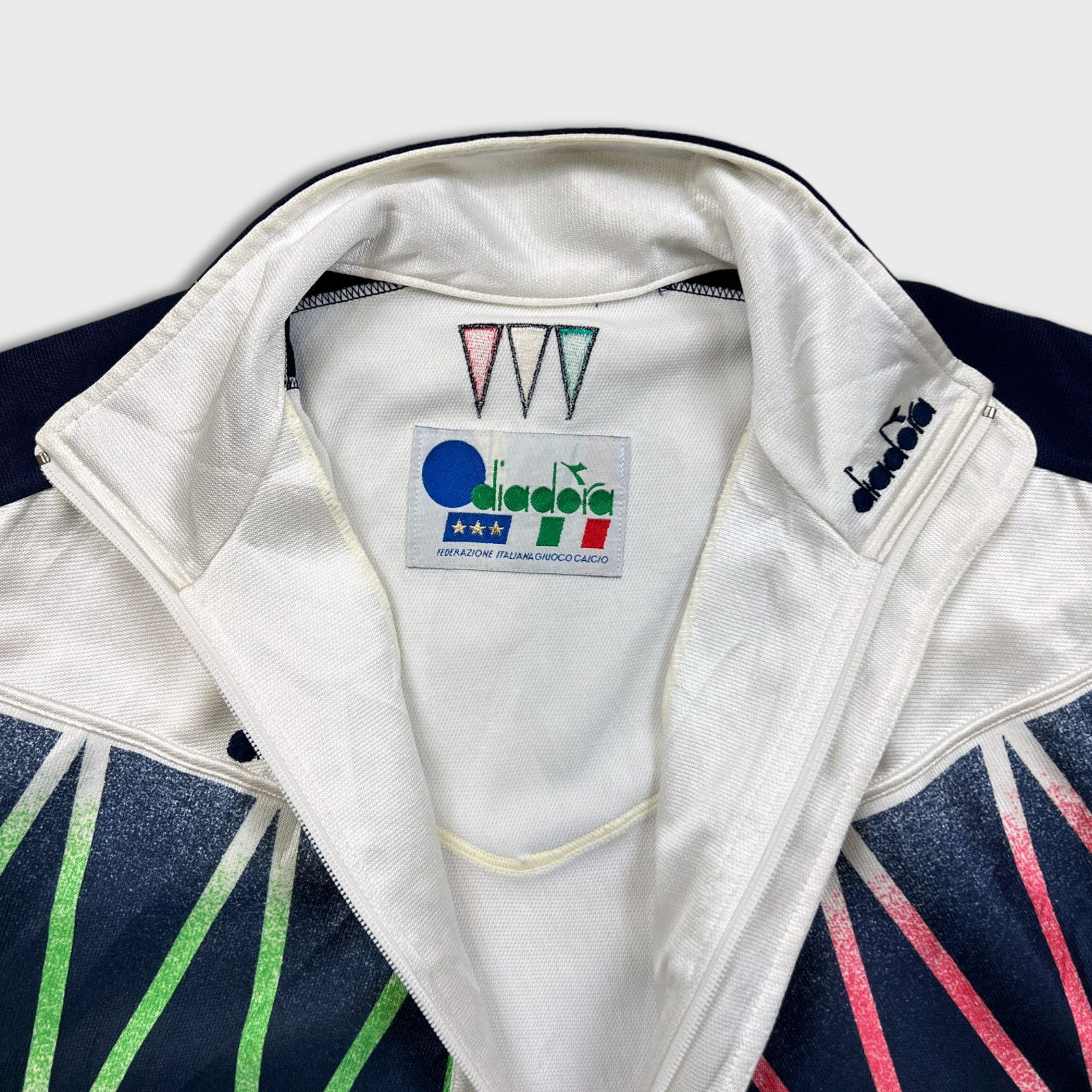 Diadora × Vintage VTG 1994 Italy Diadora Track Jacket Medium World Cup Soccer Size US M / EU 48-50 / 2 - 6 Thumbnail