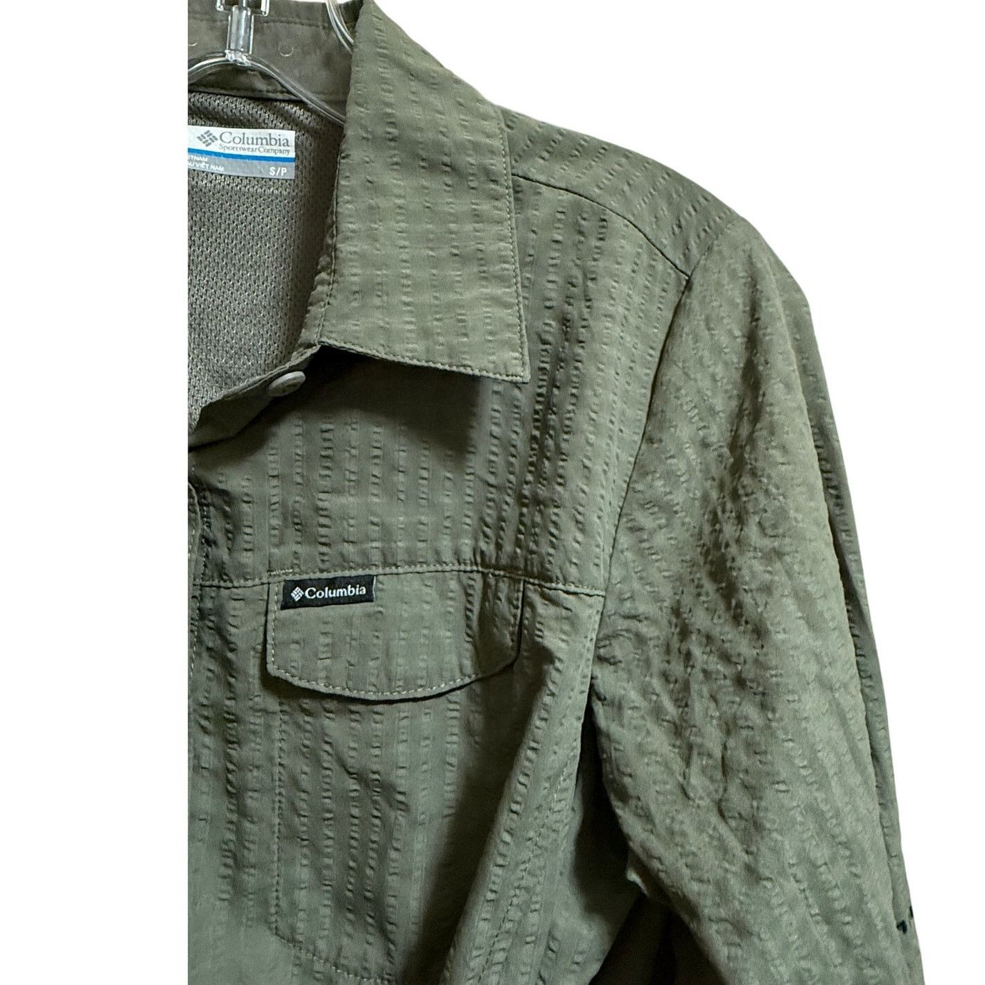 Columbia Columbia Sportswear Green Cinch Waist Shirt Dress - Small Size S / US 4 / IT 40 - 4 Thumbnail