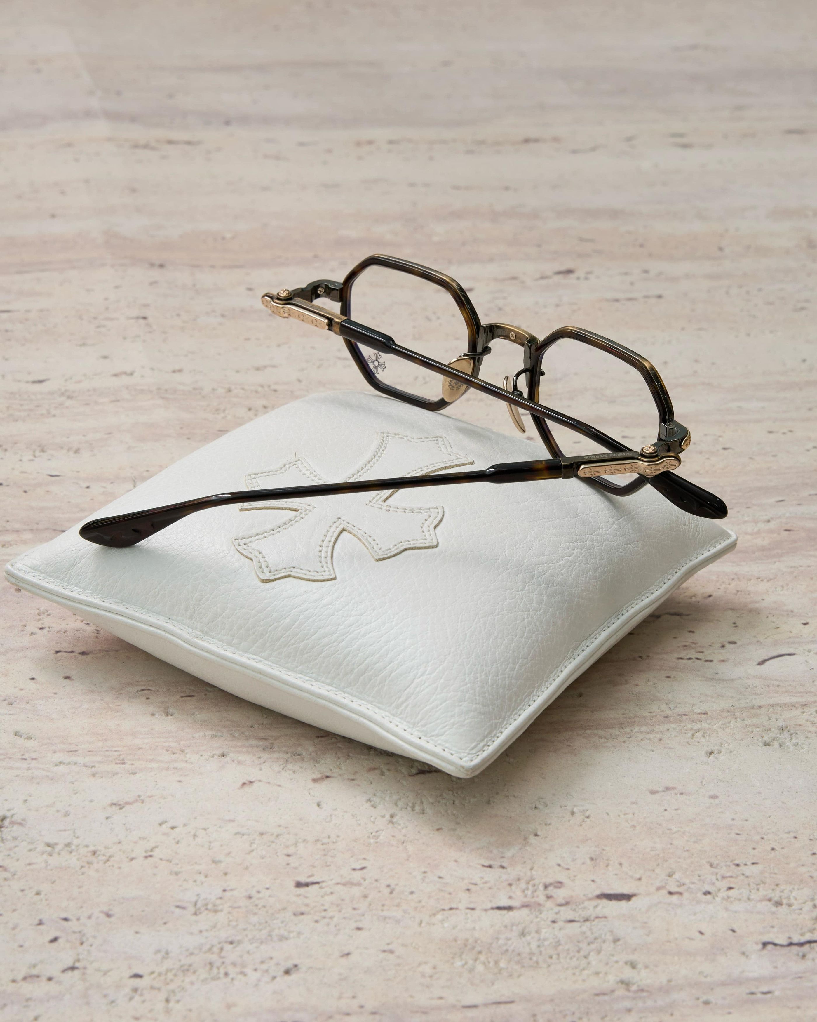 Chrome Hearts CHROME HEARTS TATTERS Dark Tortoise/Antique Gold Size ONE SIZE - 4 Thumbnail