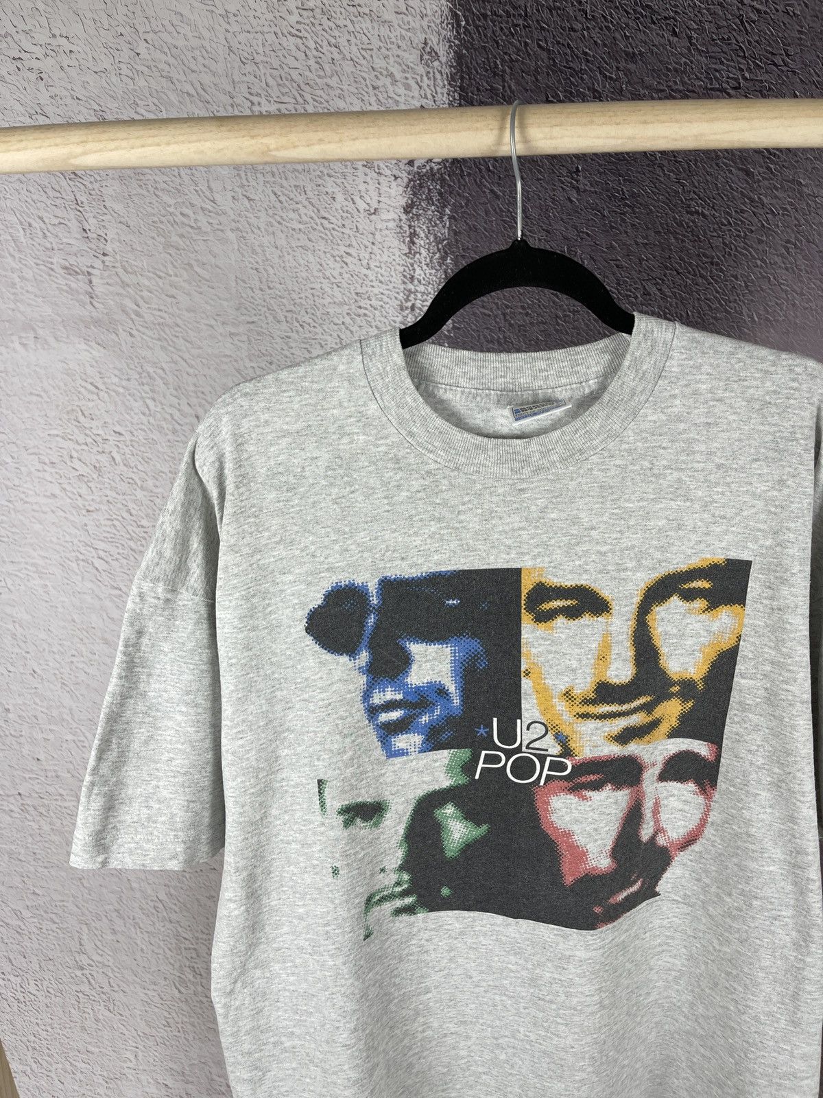 Band Tees U2 POP vintage 90s Screen Stars FotL band tee shirt Size US XL / EU 56 / 4 - 3 Thumbnail