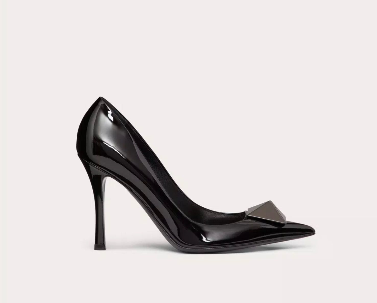 Valentino One Stud Patent Leather Pump 100 Mm Pumps SIZE 36