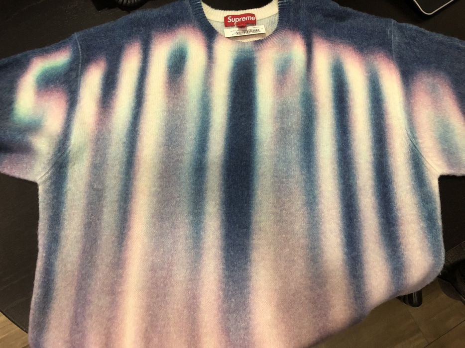 Supreme Supreme Blurred Logo Sweater Size Large NEW FW23 | Grailed