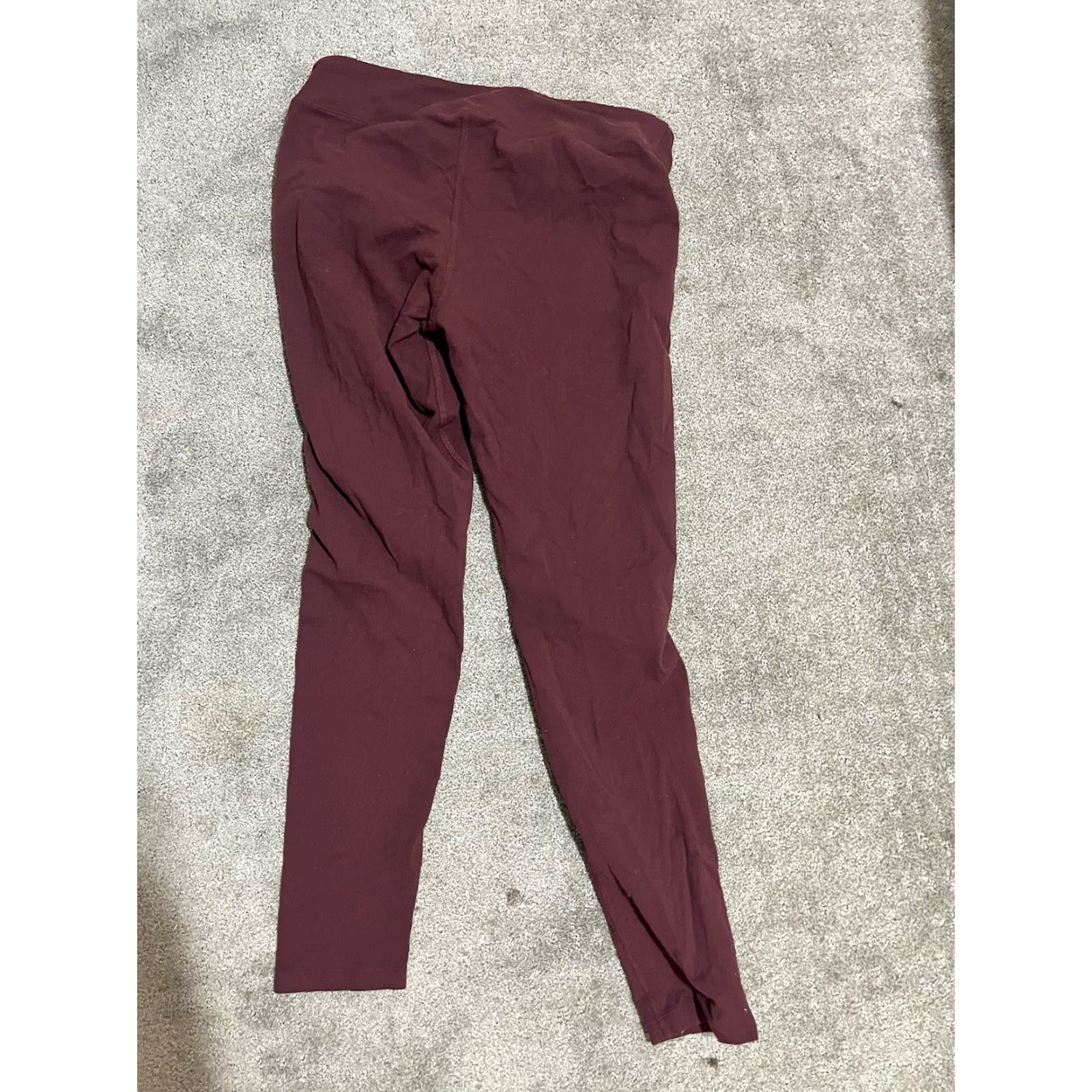 Vintage LL Bean Women's Leggings Medium Red Maroon Exercise 500696 Workout Size 32" / US 10 / IT 46 - 3 Thumbnail