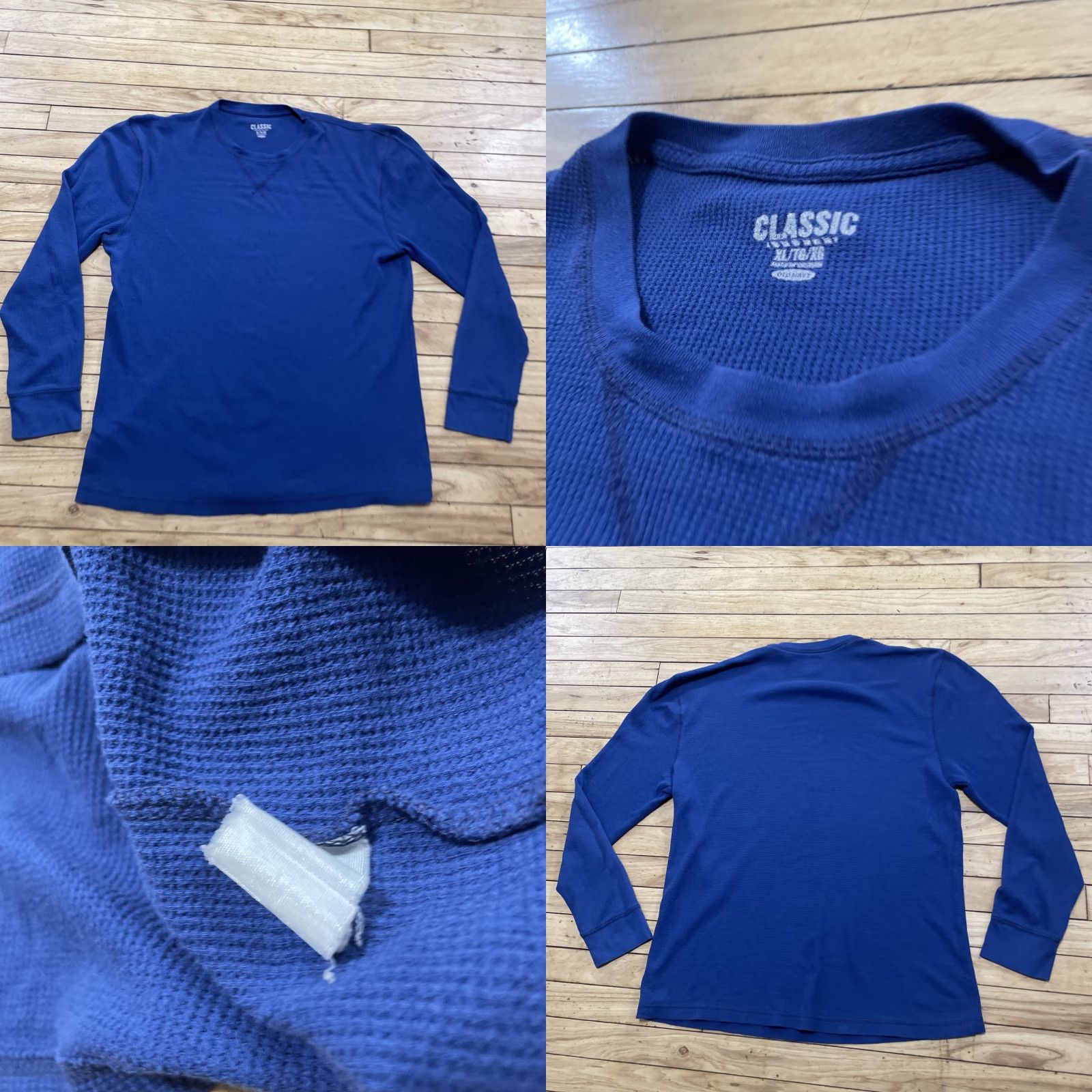 Old Navy Old Navy Tee Shirt Men XL Blue Crew Neck Thermal Pique Knit T-Shirt Basic Classic Size US XL / EU 56 / 4 - 10 Thumbnail