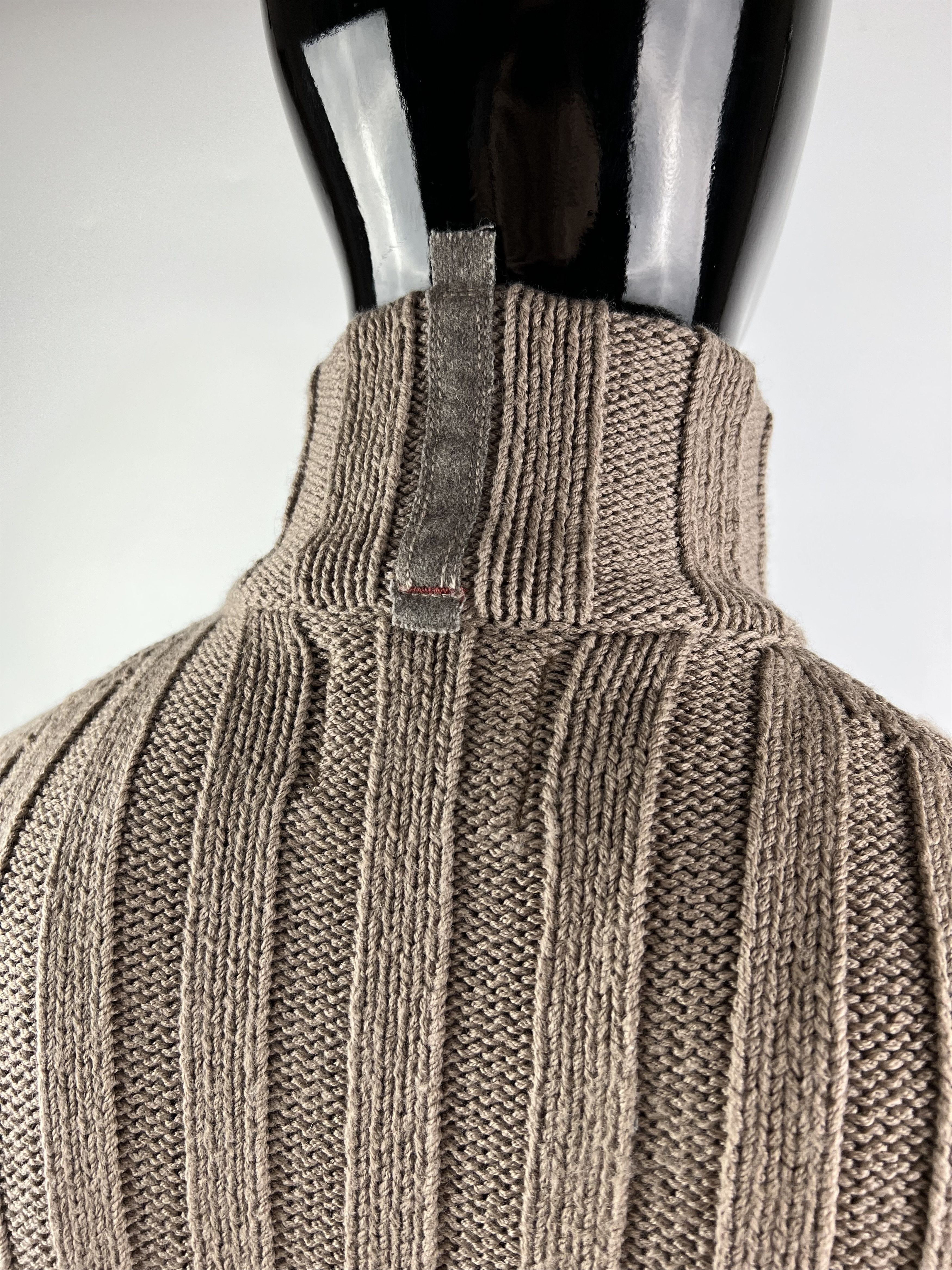 Transit Uomo Transit Uomo Full Zip Knitted 100% Wool Sweater Size L/XL Size US L / EU 52-54 / 3 - 4 Thumbnail