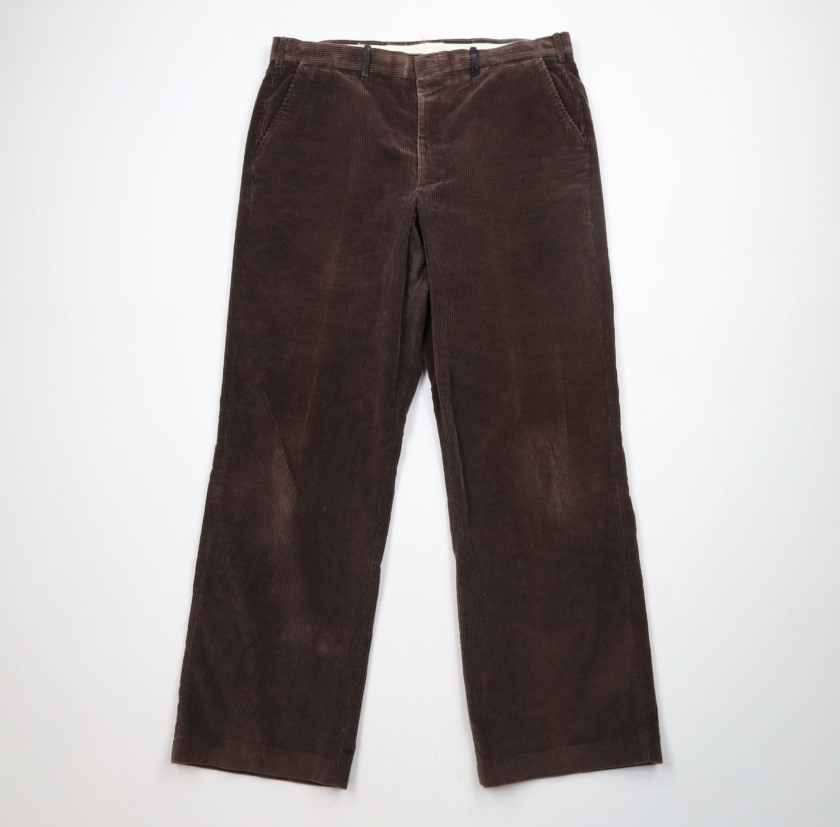 Vintage Vintage 90s Streetwear Wide Leg Corduroy Chino Pants Brown Size US 36 / EU 52 - 1 Thumbnail