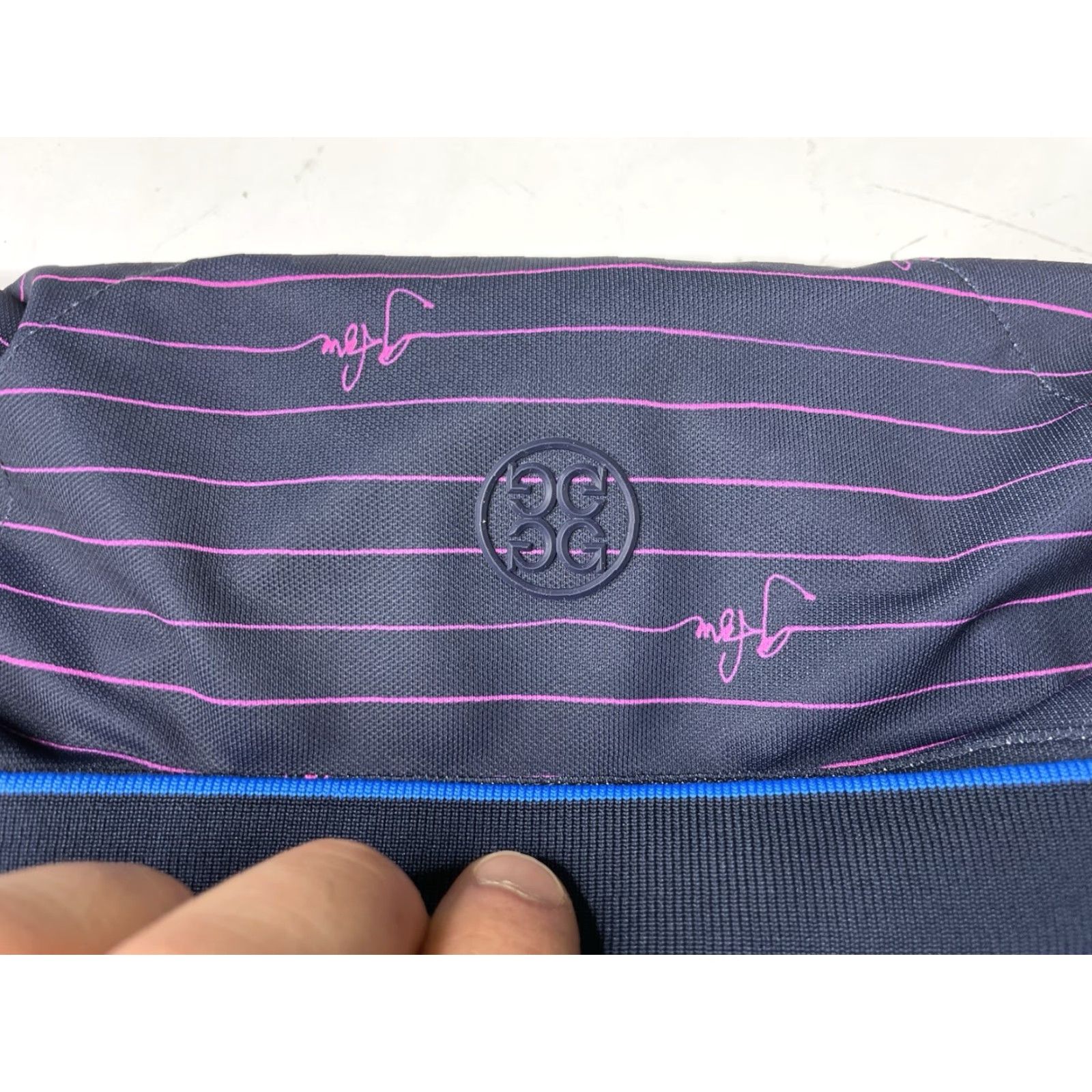 G/FORE G/Fore Polo Shirt Mens 2XL Blue Striped Short Sleeve Performance Golf Casual Activewear Rockland County Club Size US XXL / EU 58 / 5 - 5 Thumbnail