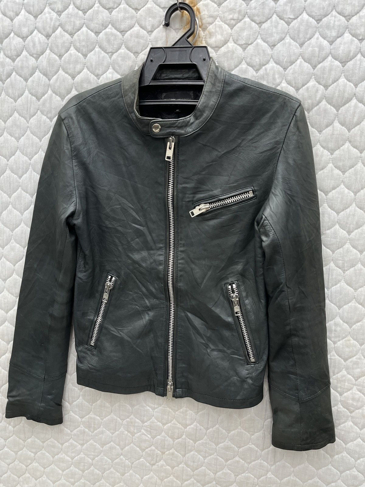 Japanese Brand 🔥🔥🔥STEALS MURDER LICENSE CAFE RACER LEATHER JACKET Size S / US 4 / IT 40 - 3 Thumbnail