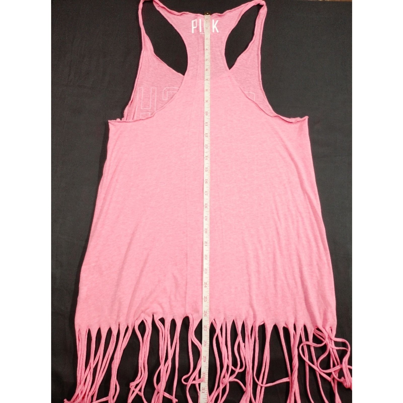 Victoria's Secret PINK Victoria's Secret Racerback Beach Bum Fringe Tank Size S / US 4 / IT 40 - 6 Thumbnail