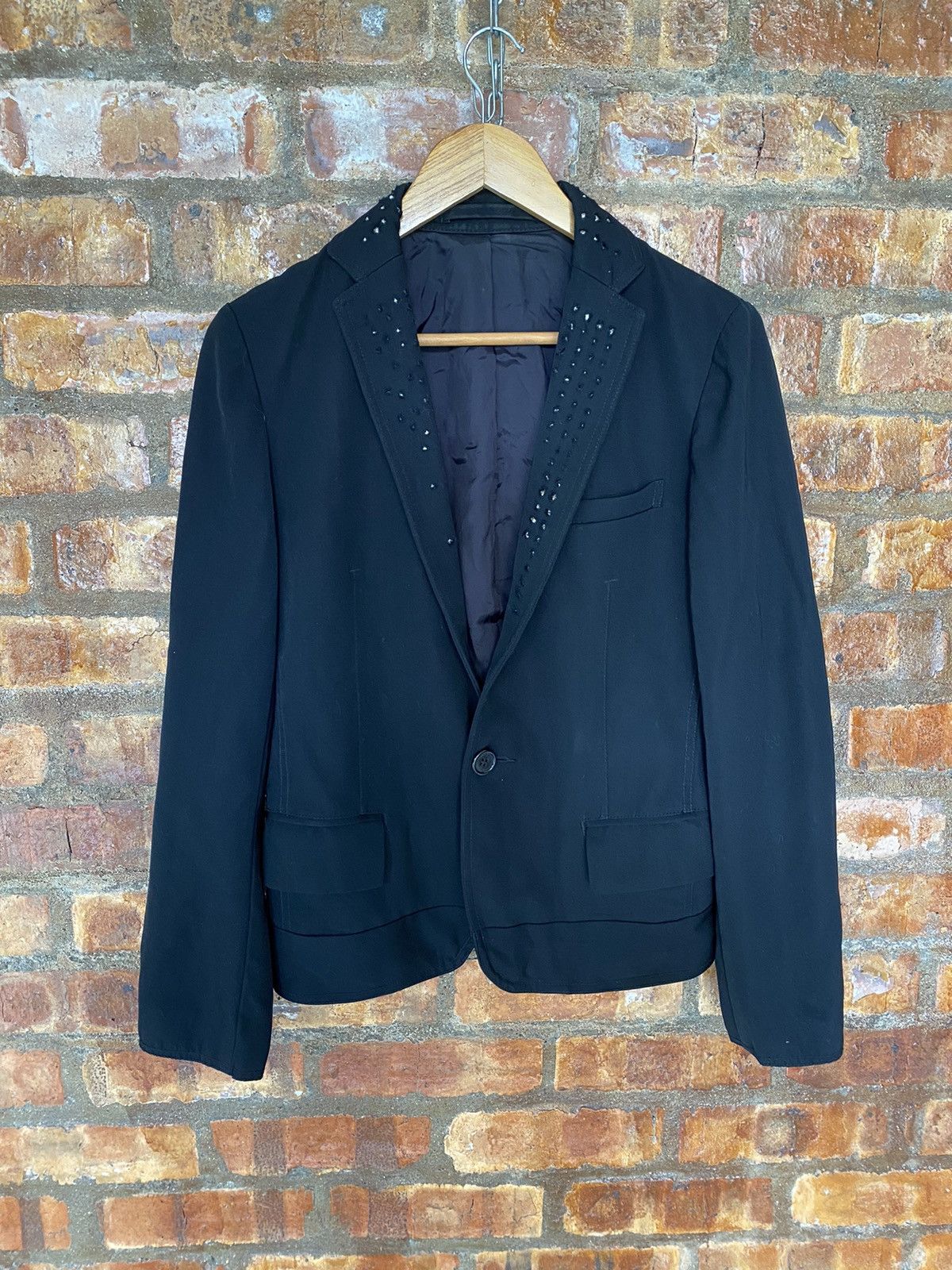 CABANE de ZUCCa Punk hidden collar Stud jacket wool Size US M / EU 48-50 / 2 - 3 Thumbnail