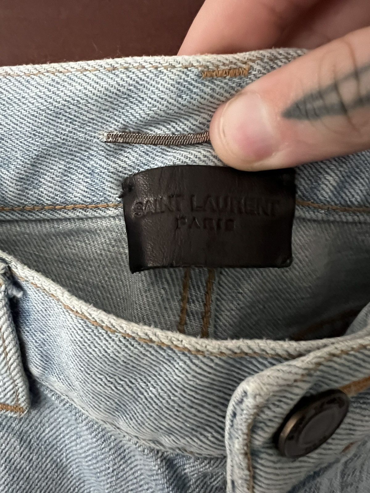 Saint Laurent Paris LOWEST PRICE Japanese Denim Slim Saint Laurent jeans Size US 32 / EU 48 - 6 Thumbnail