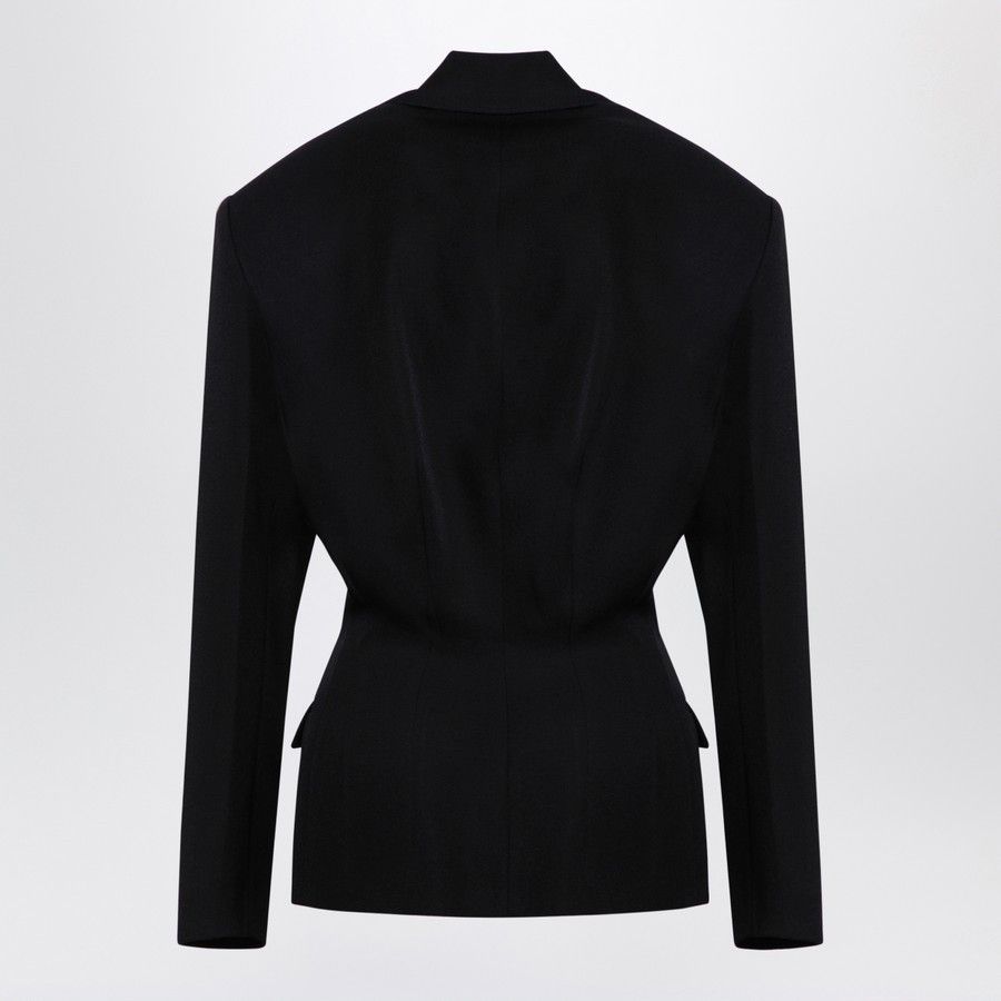 The Attico o1d2blof1024 Wool Single-Breasted Jacket in Black Size XS / US 0-2 / IT 36-38 - 2 Thumbnail