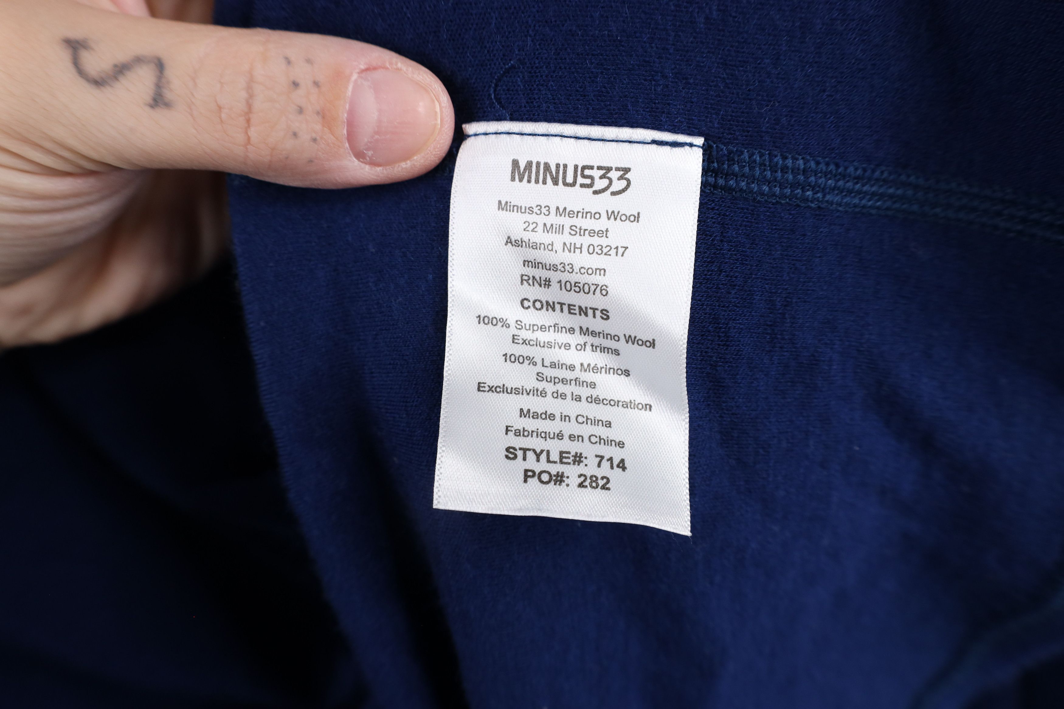 Vintage Minus 33 Merino Wool Half Zip Pullover Base Sweater Blue Size US XXL / EU 58 / 5 - 6 Thumbnail