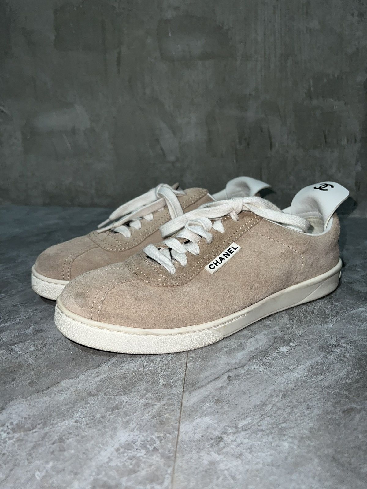 Chanel Suede Calfskin Sneakers