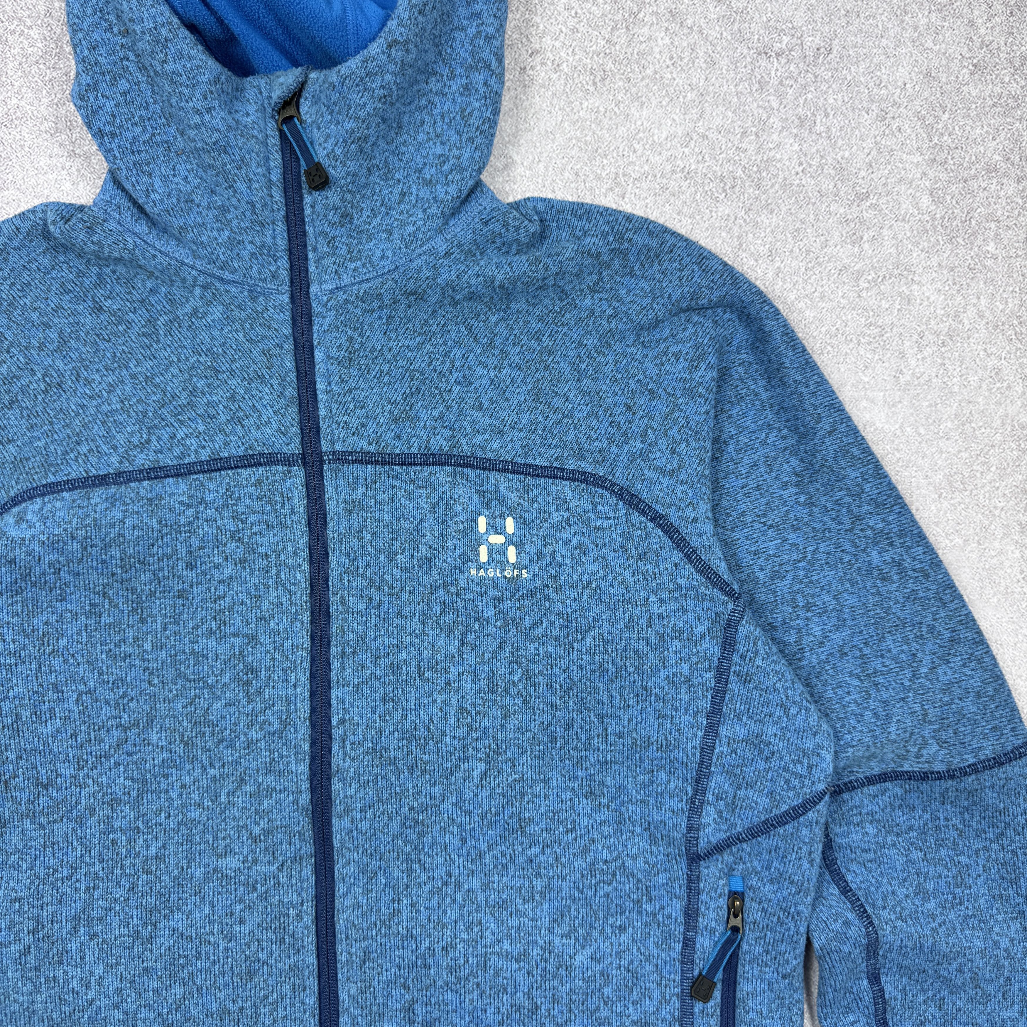Haglofs Men`s HAGLOFS SWOOK BLUE FLEECE JACKET SIZE S-M / 48 Size US S / EU 44-46 / 1 - 5 Thumbnail