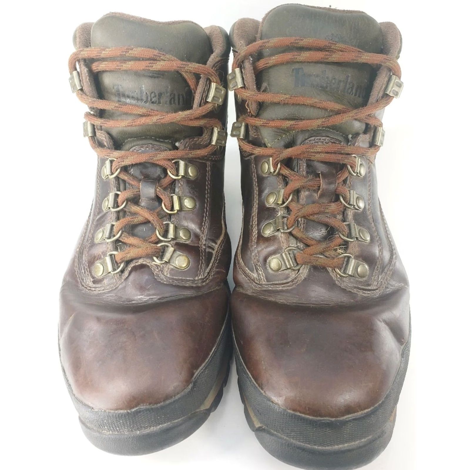 Timberland VINTAGE Timberland Eurohiker Ankle Boot Mens 10.5W Wide Brown Leather Hiking Trail Work Shoes Size US 10 / EU 43 - 3 Thumbnail