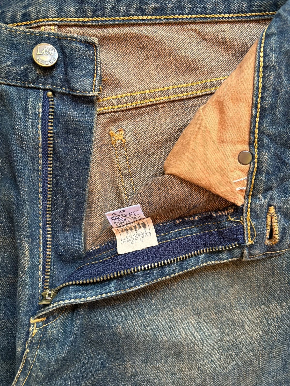 Lee Vintage Japanese Lee Sanforized Mud Wash Distress Flare Jean Size US 29 - 9 Thumbnail