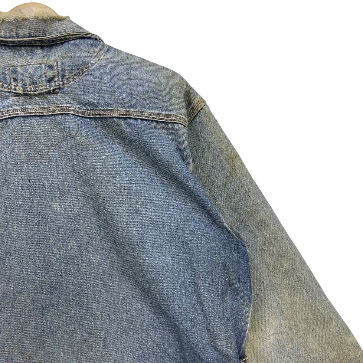 HOLLYWOOD RANCH MARKET × Vintage Vintage Distressed Sportwear Long Wearing Denim Trucker Size US M / EU 48-50 / 2 - 8 Thumbnail