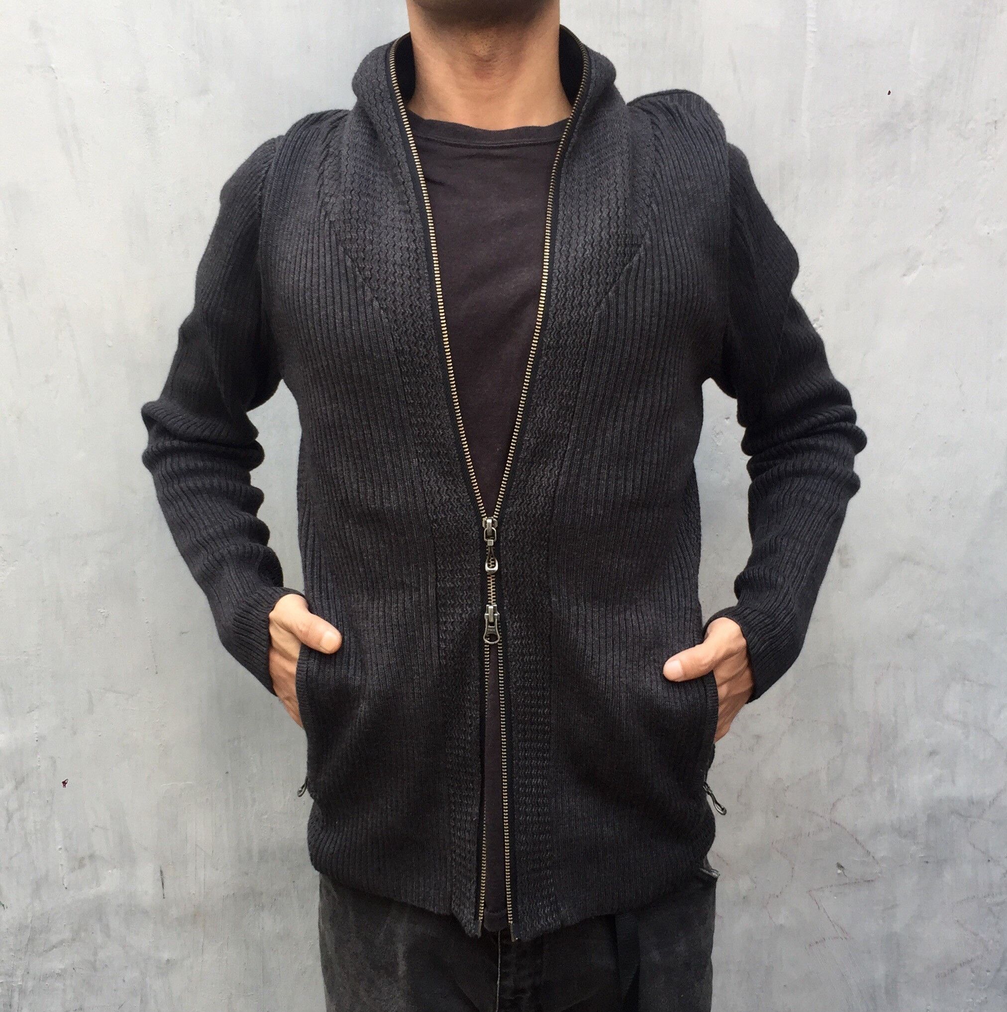 Japanese Brand Full Zipper Knit Nicole Club Avant Garde Japanese Brand Size US M / EU 48-50 / 2 - 3 Thumbnail