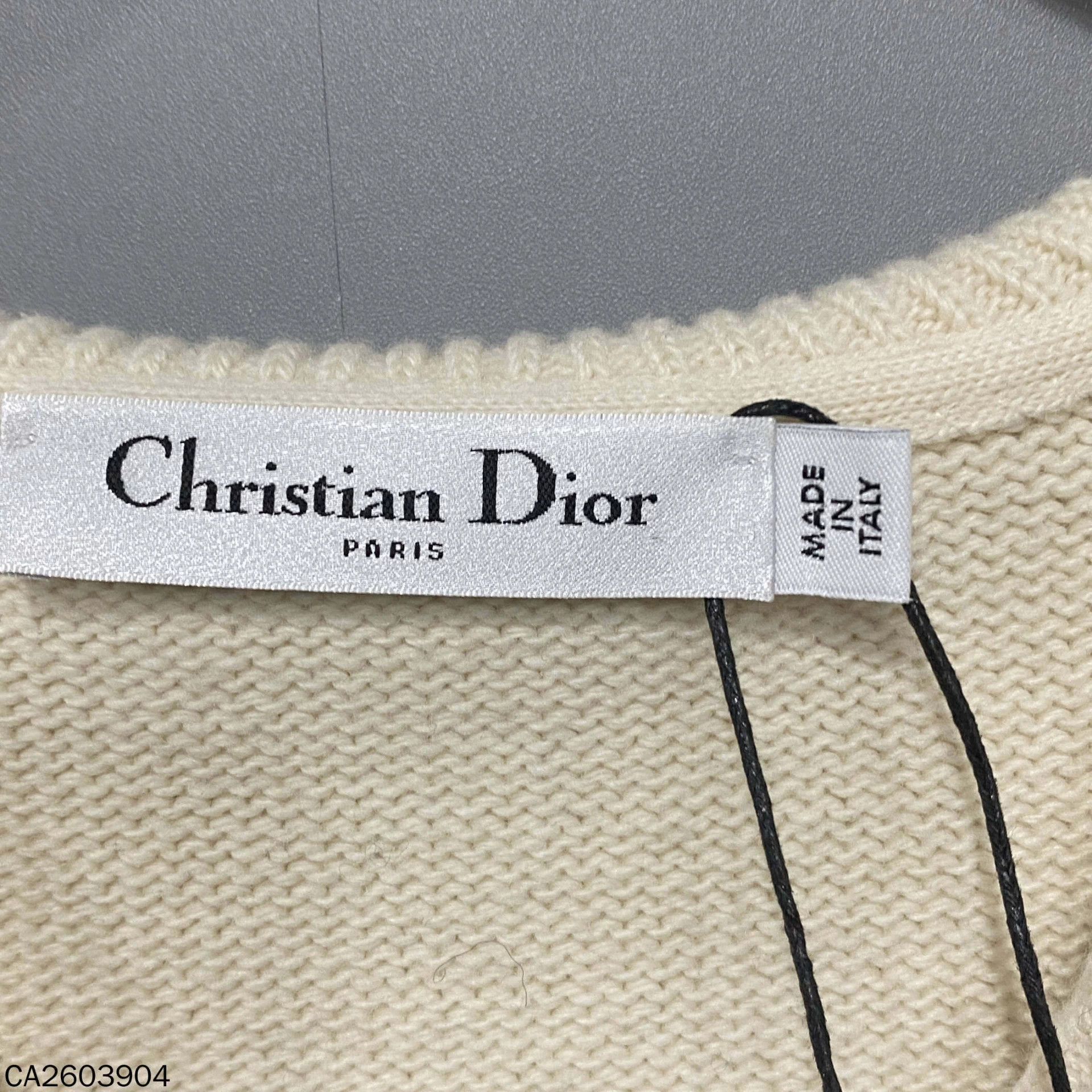 Dior Dior black white stripe navy collar wool sweater Size M / US 6-8 / IT 42-44 - 5 Thumbnail