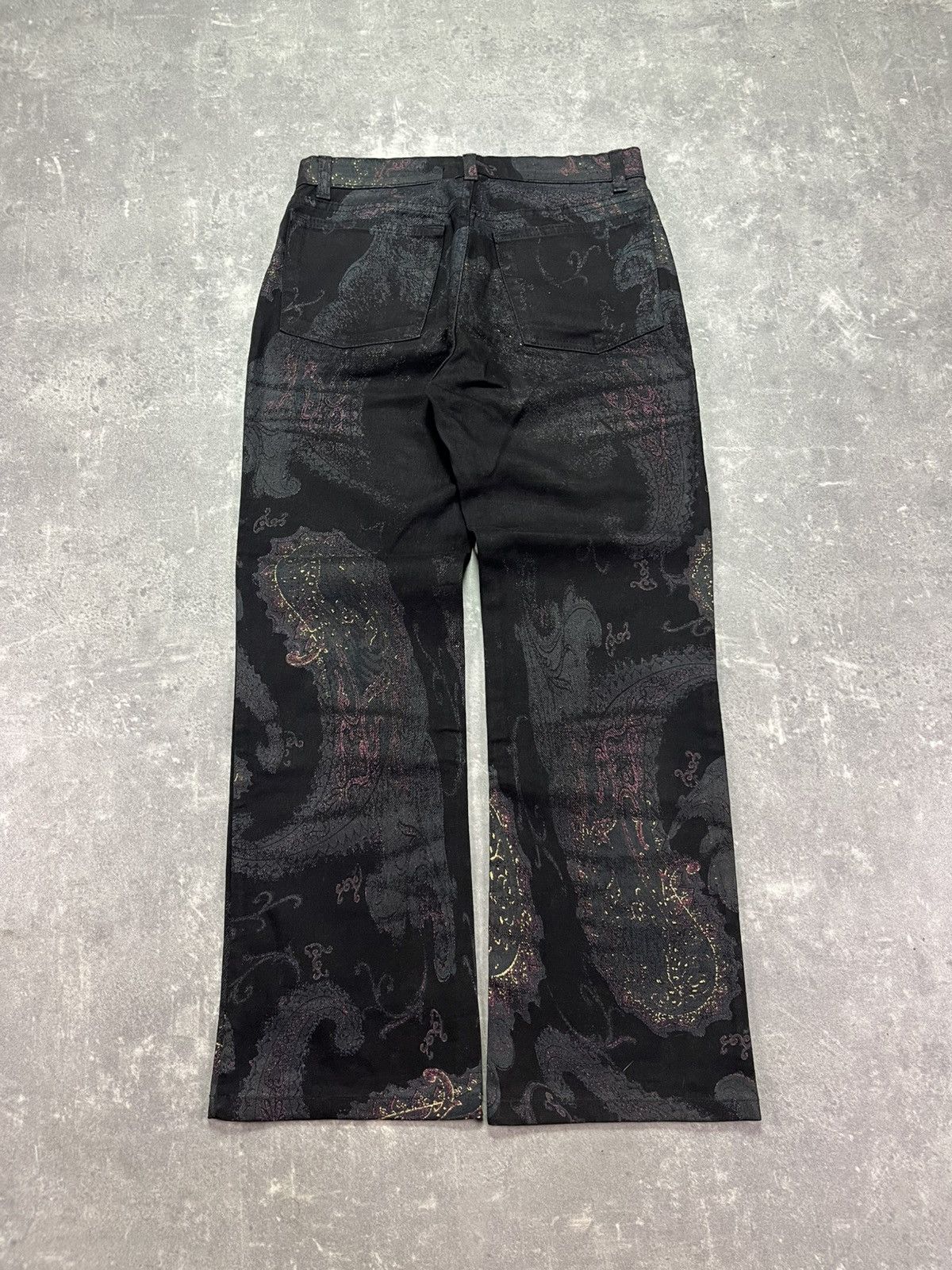 Roberto Cavalli Roberto Cavalli Paisley Printed Rare Jeans XS 26 27 Size US 27 - 2 Thumbnail