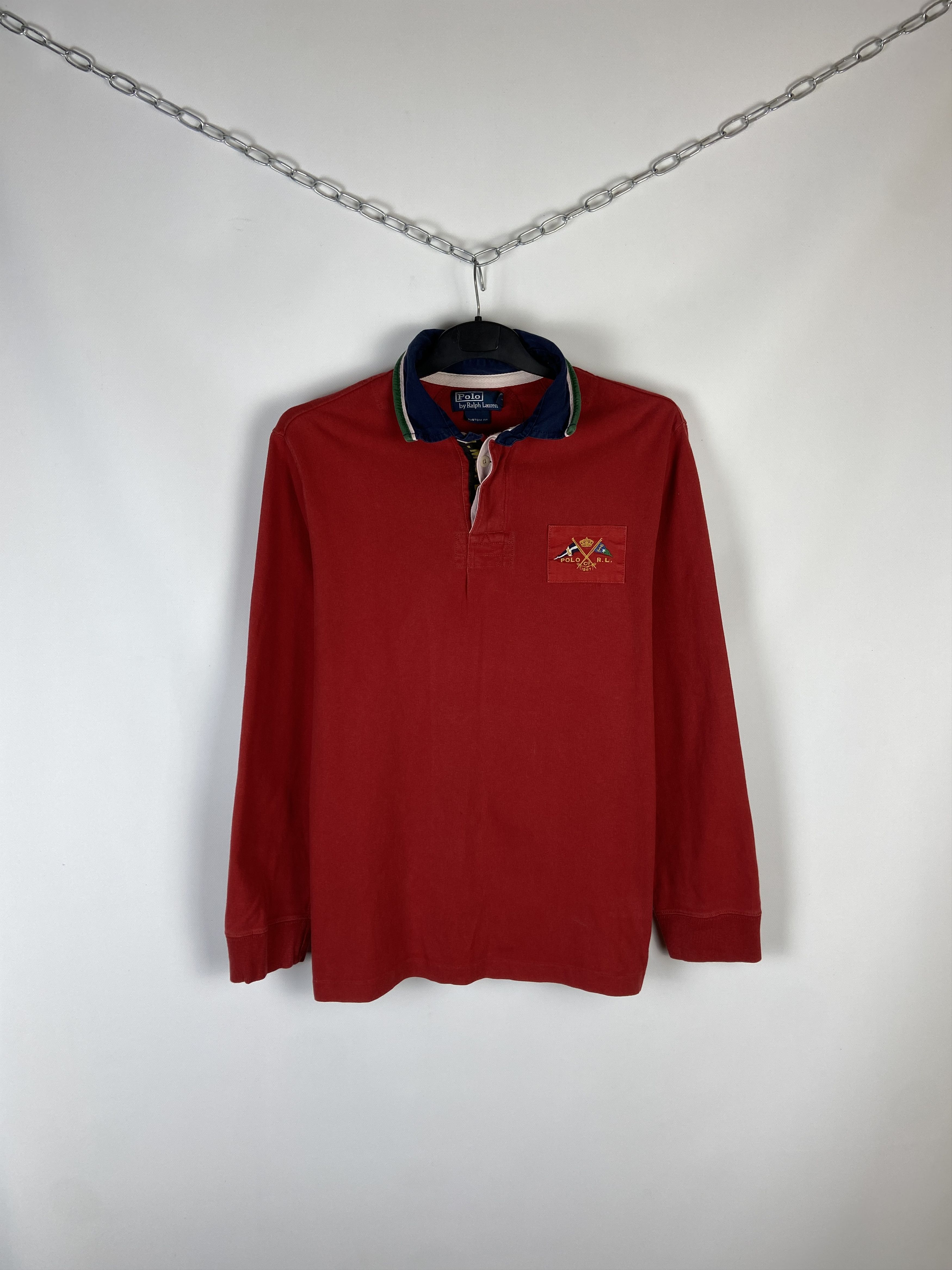 Polo Ralph Lauren Vintage 90s Polo Ralph Lauren Rugby Long Sleeve Shirt Size US L / EU 52-54 / 3 - 1 Thumbnail