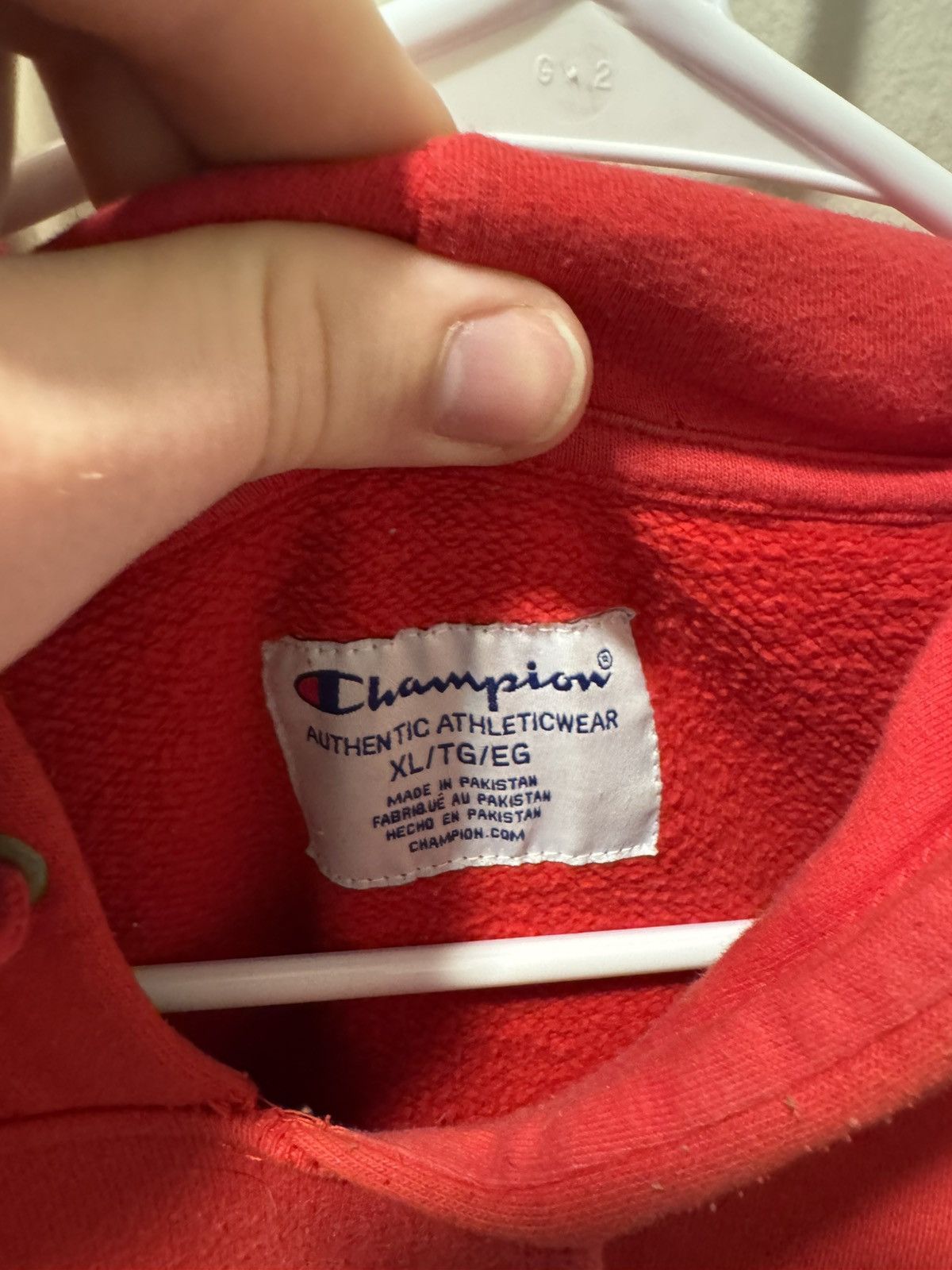 Champion Red Champion Athletic Hoodie Size US XL / EU 56 / 4 - 3 Thumbnail
