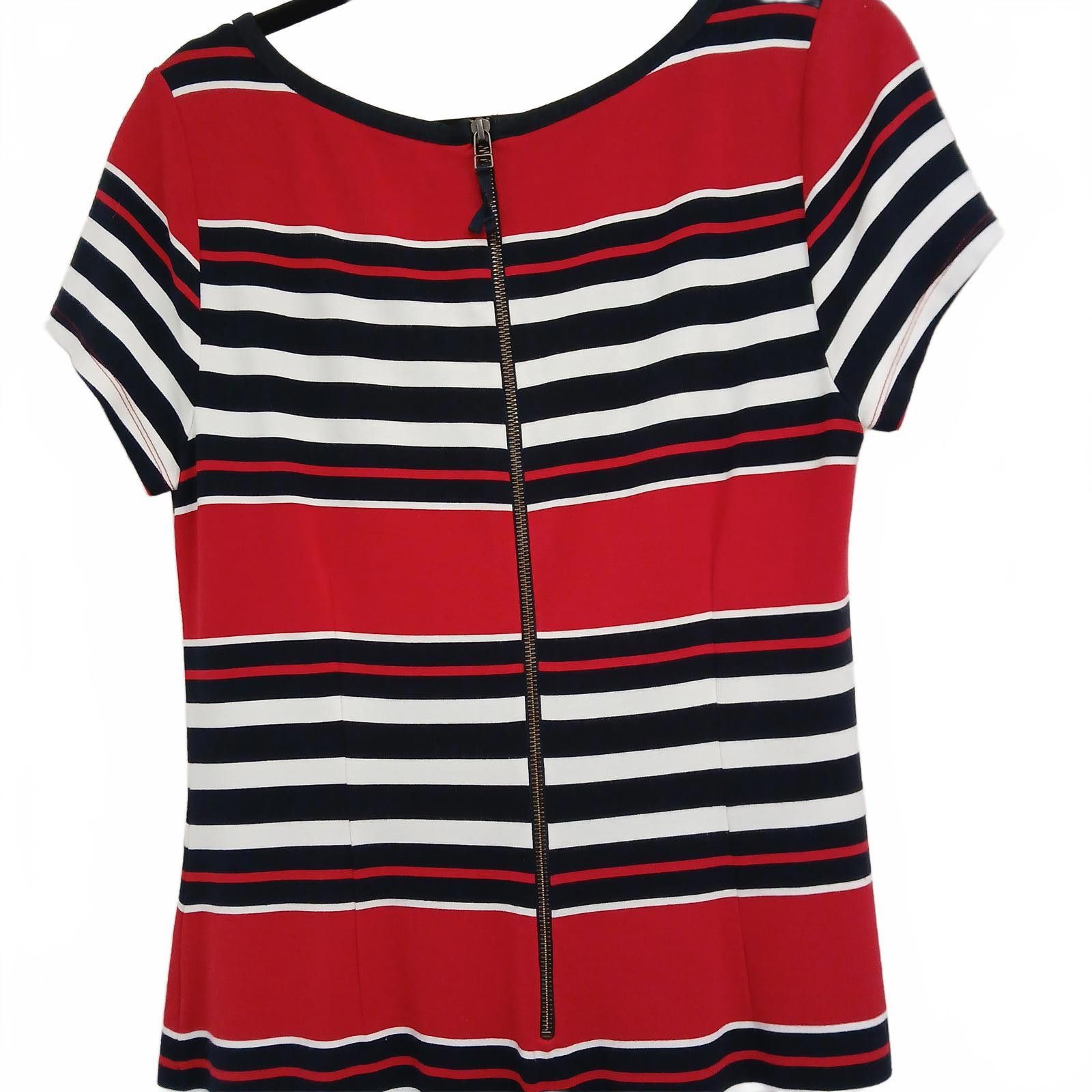 Banana Republic Banana Republic Striped Dress - Red/White/Navy Blue, Size 14 Size XL / US 12-14 / IT 48-50 - 6 Thumbnail
